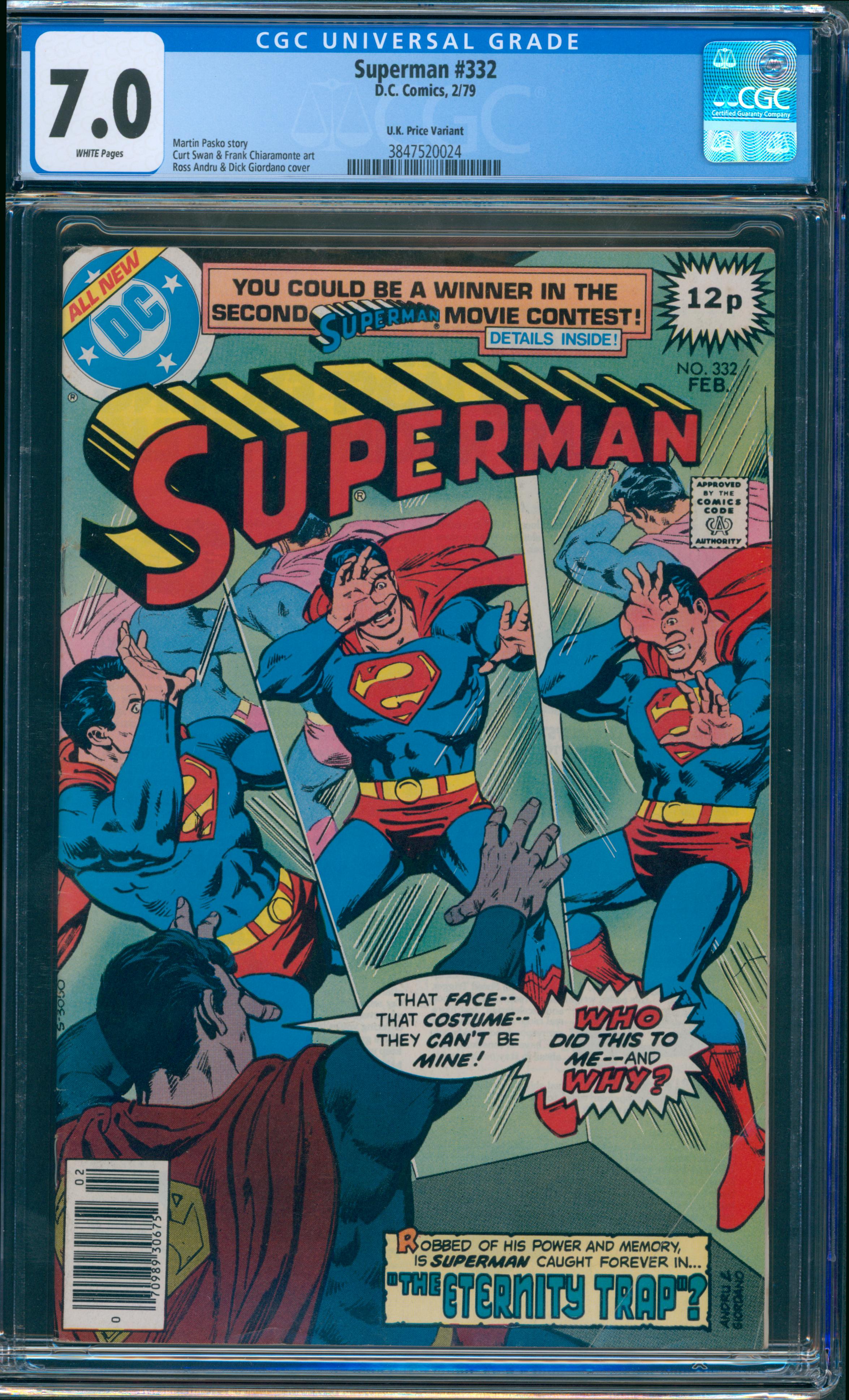 Superman #332 CGC 7.0