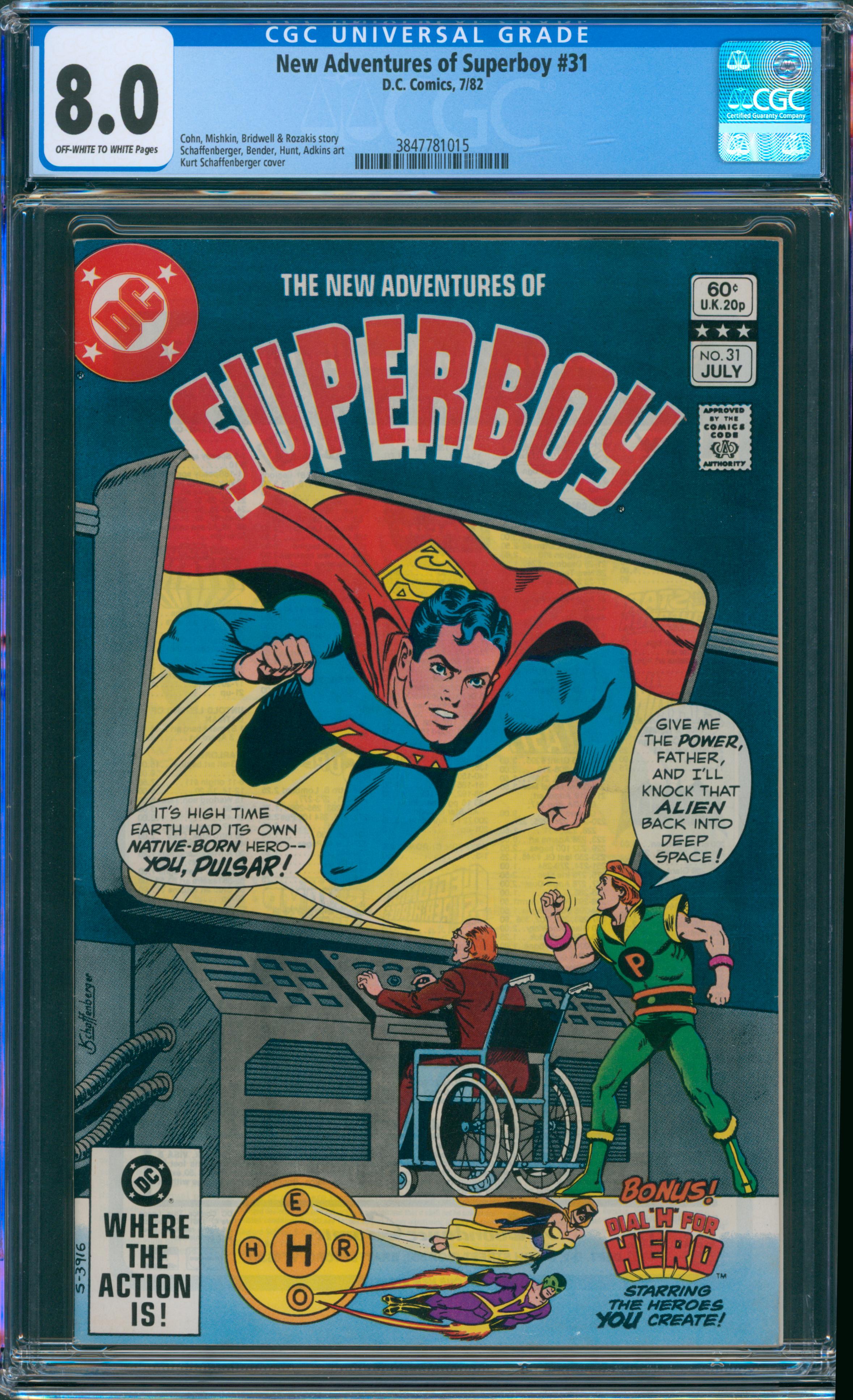 New Adventures of Superboy #31 CGC 8.0