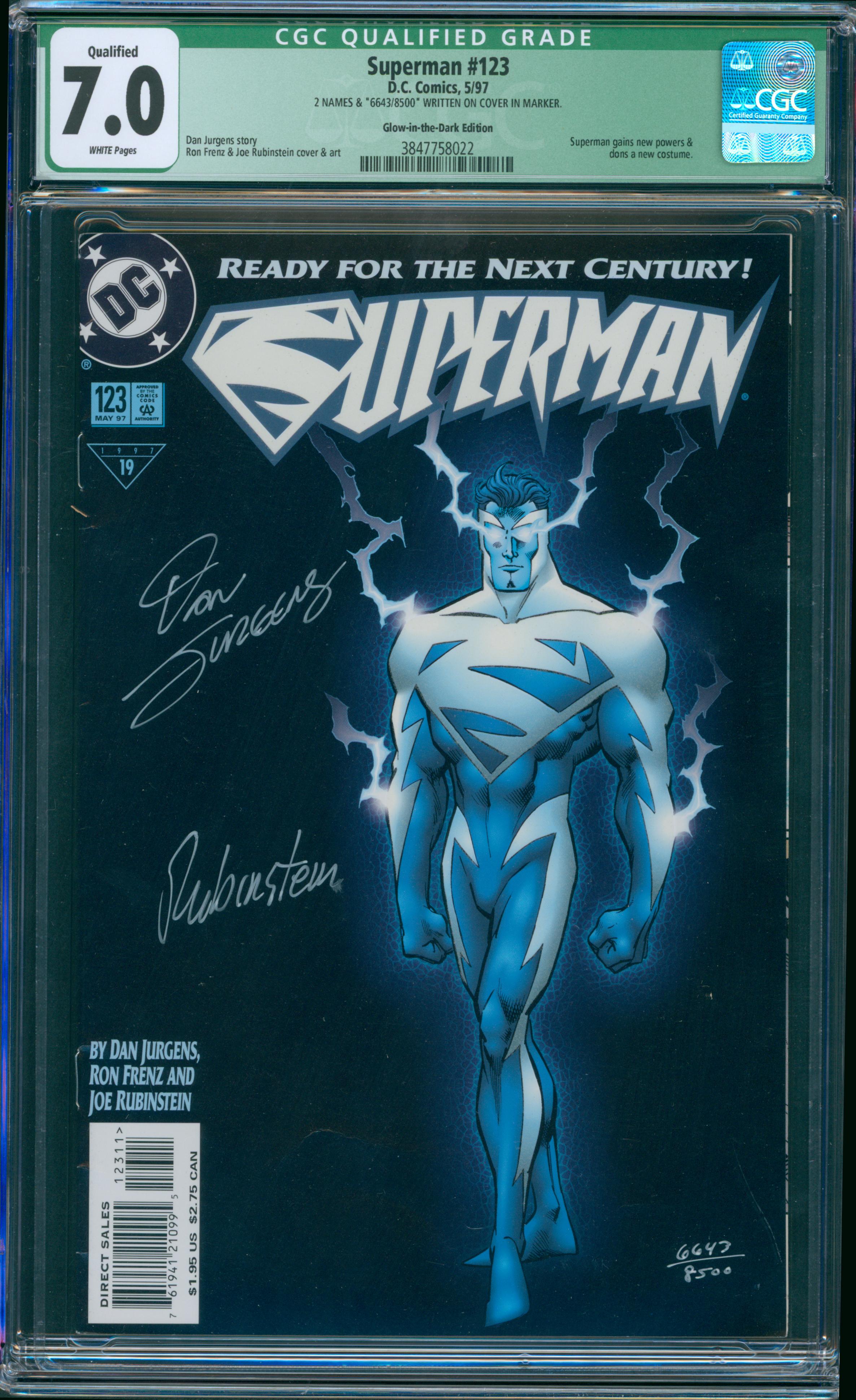 Superman #123 CGC 7.0