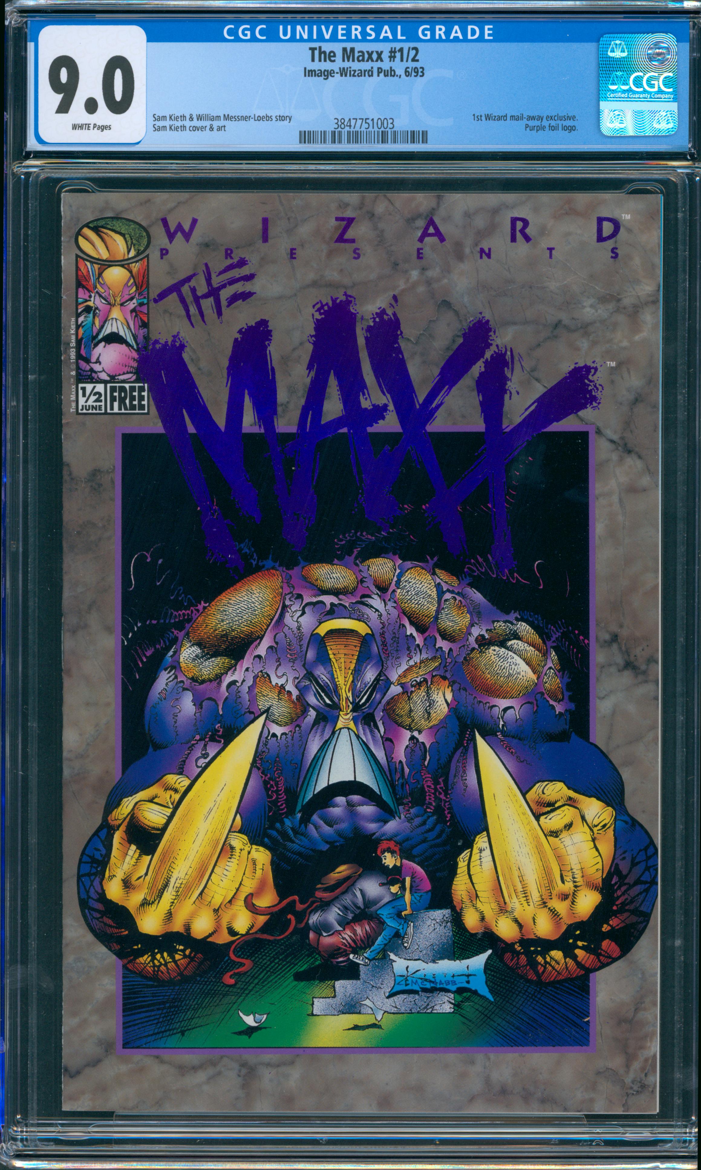 The Maxx #1/2 CGC 9.0