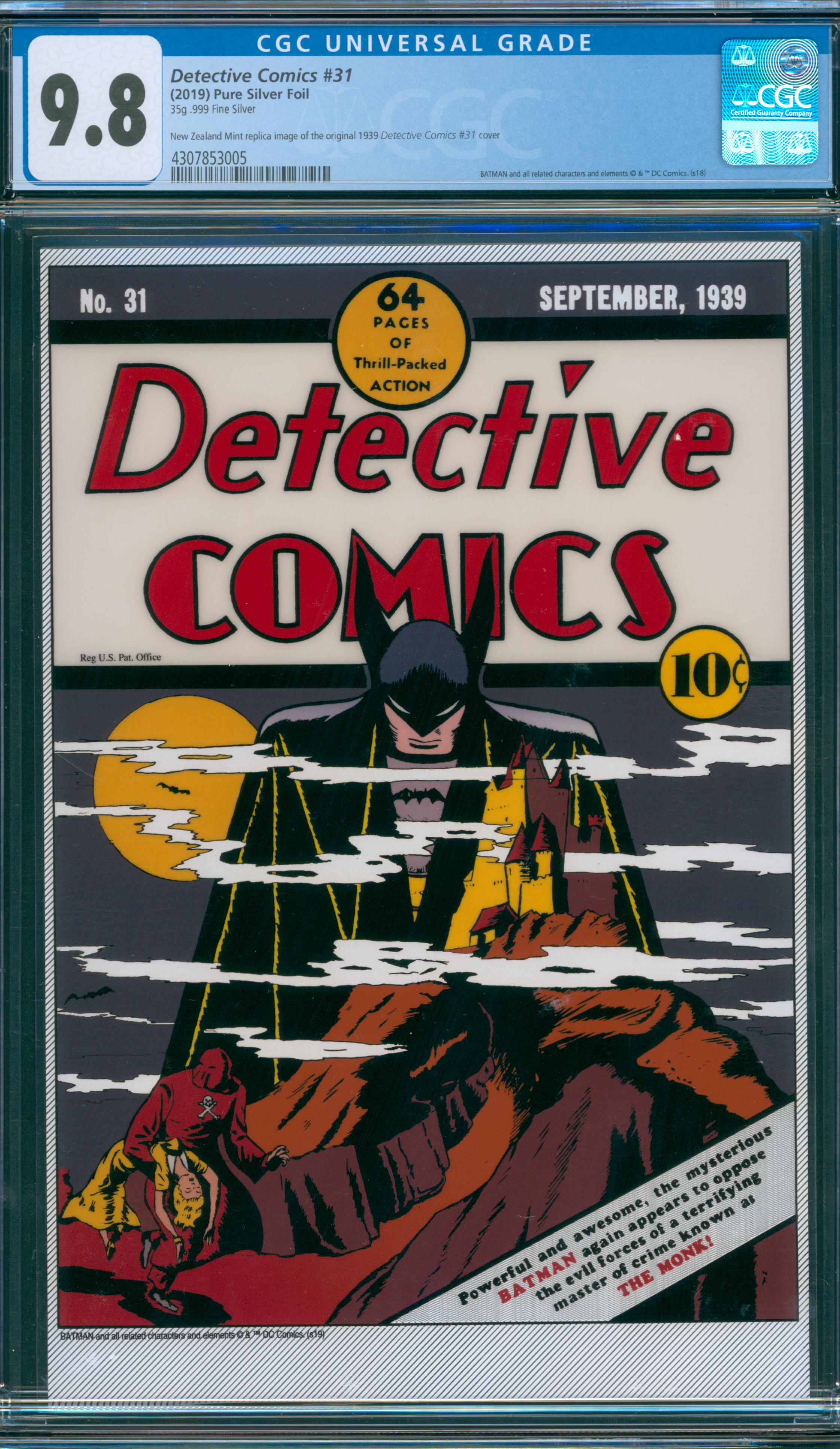 Detective Comics #31 CGC 9.8