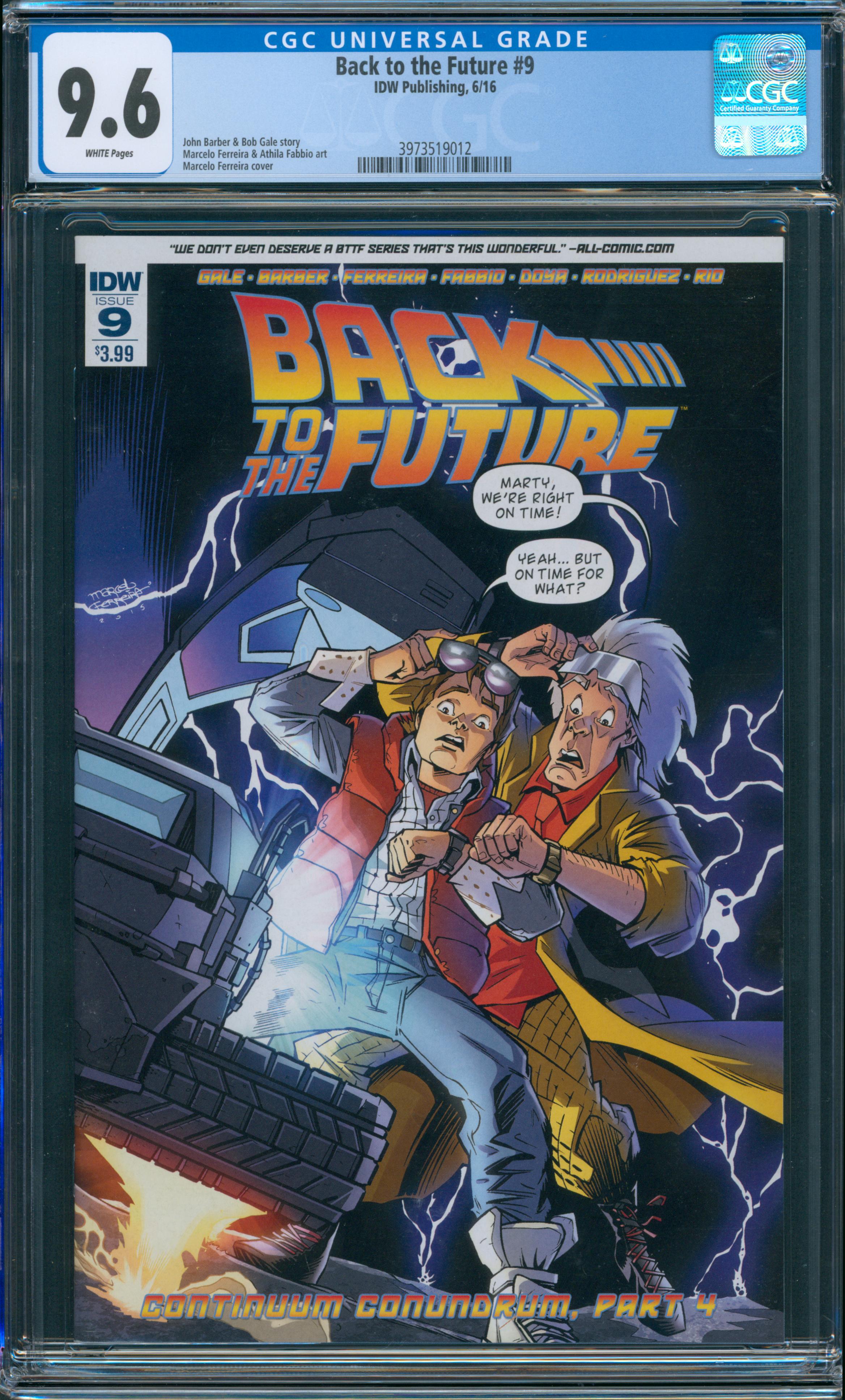 Back to the Future #9 CGC 9.6
