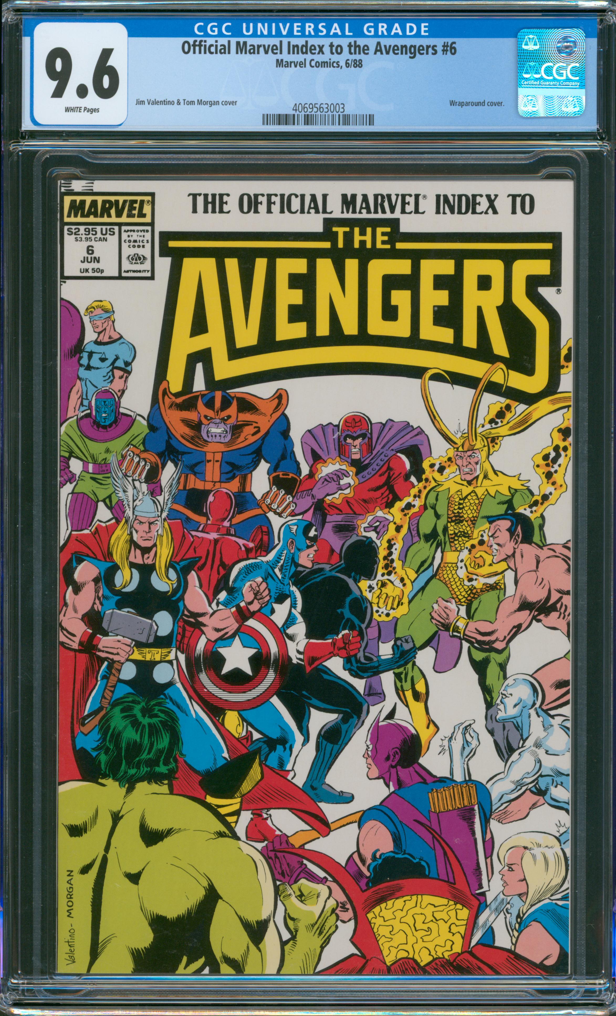 Official Marvel Index to the Avengers #6 CGC 9.6