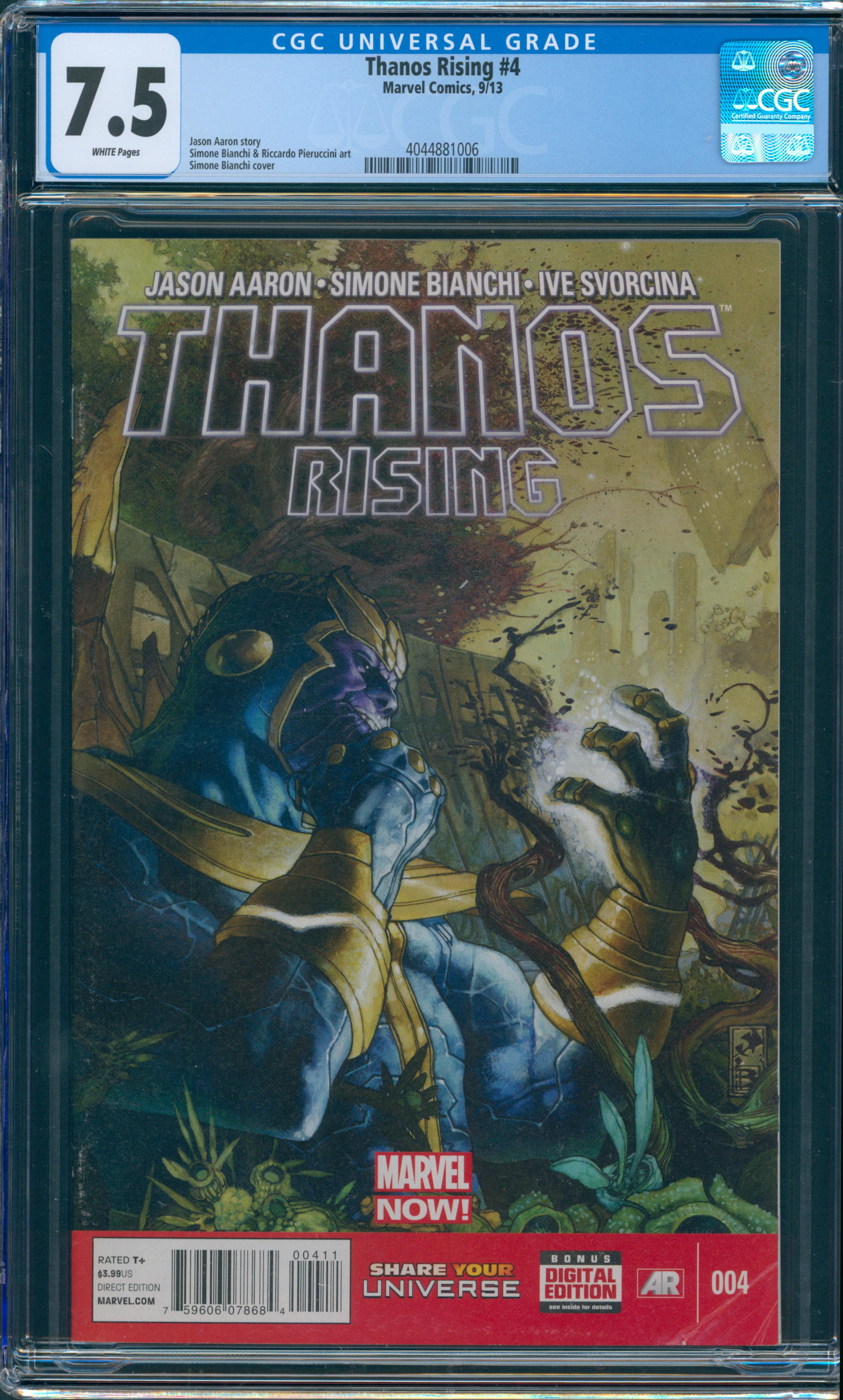 Thanos Rising #4 CGC 7.5