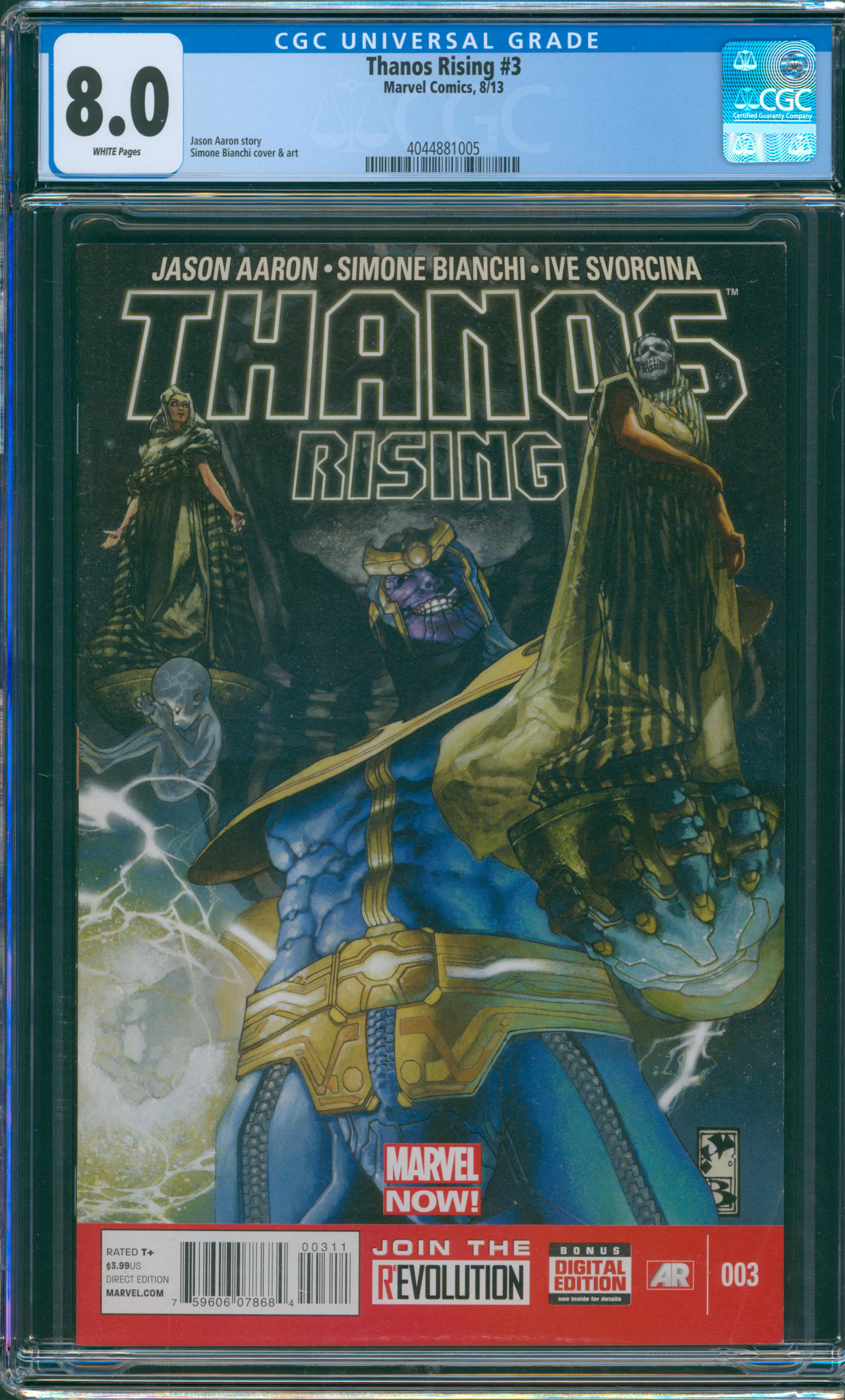 Thanos Rising #3 CGC 8.0
