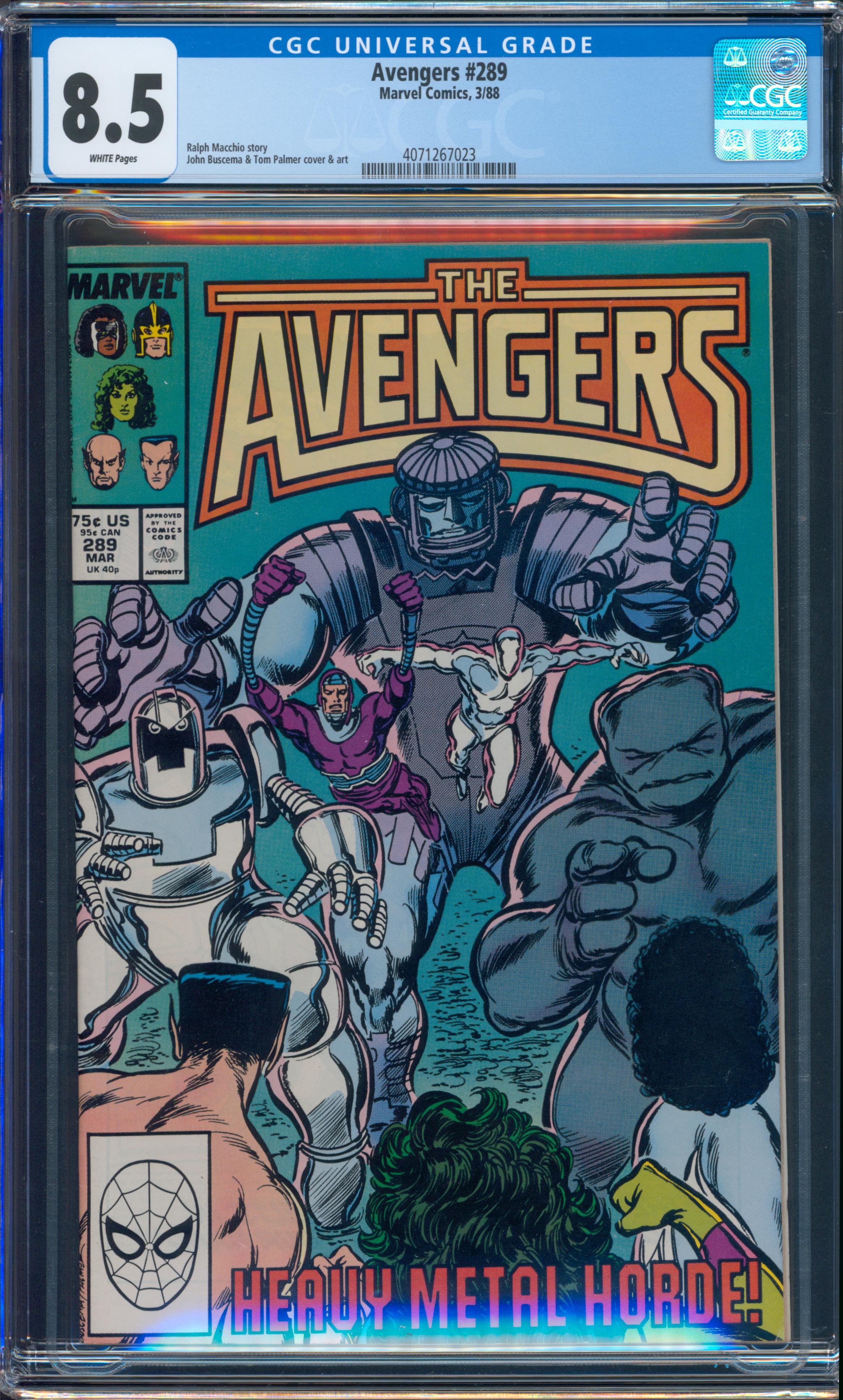 Avengers #289 CGC 8.5