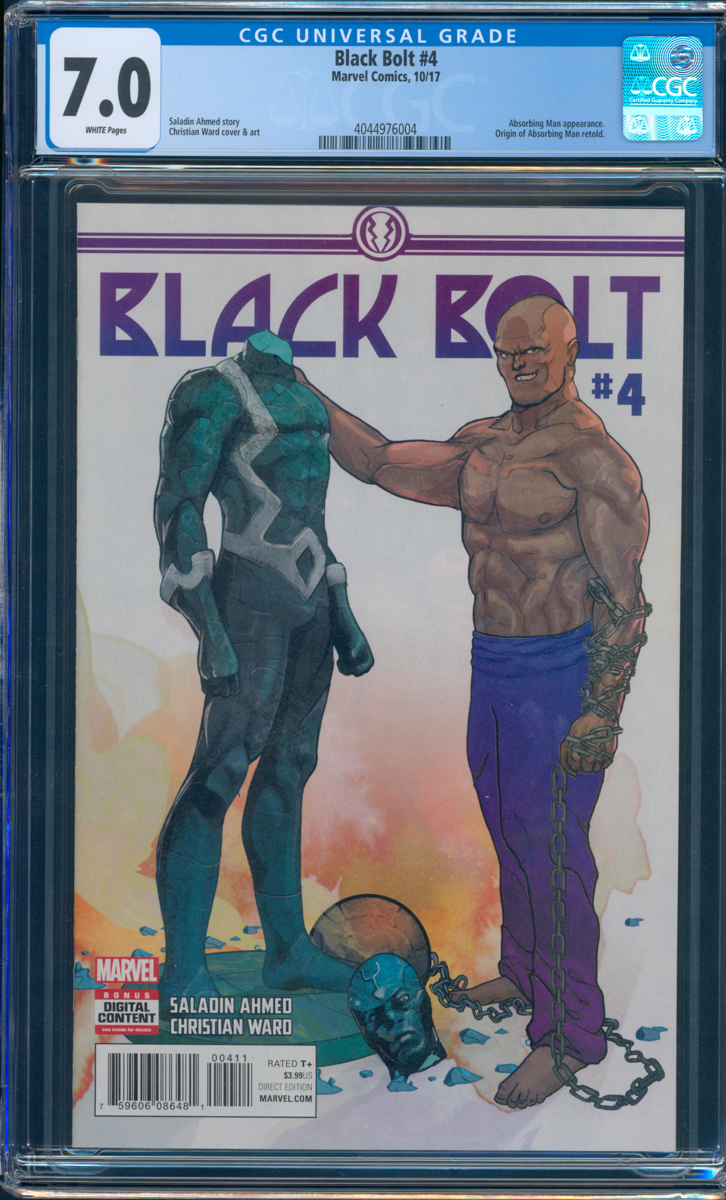 Black Bolt #4 CGC 7.0