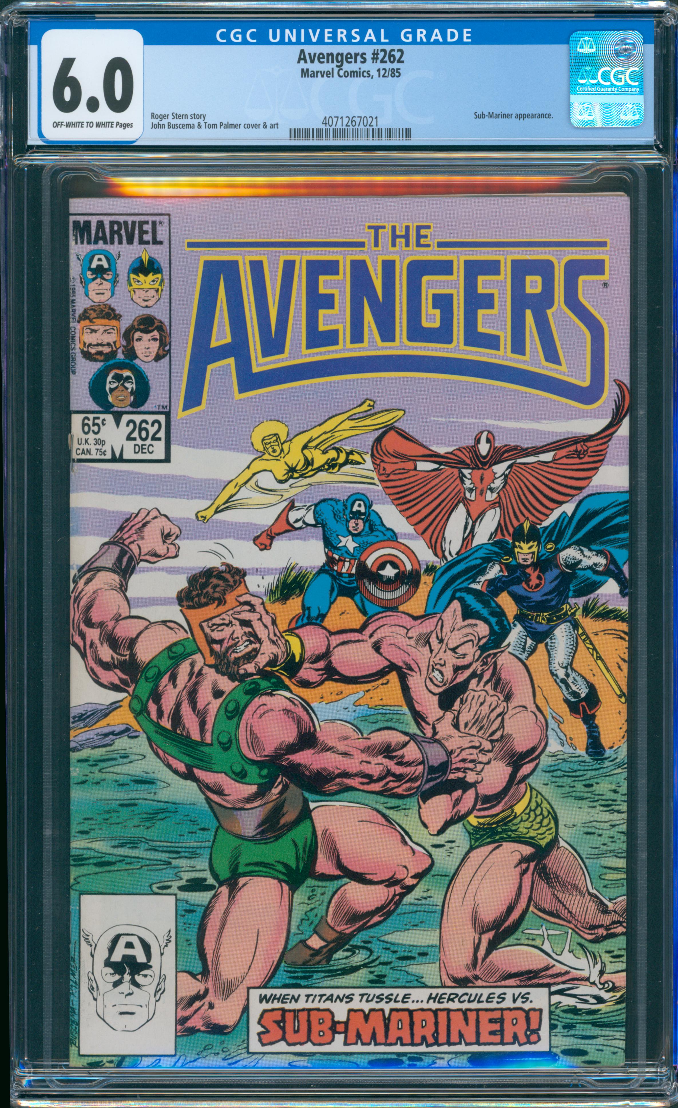 Avengers #262 CGC 6.0