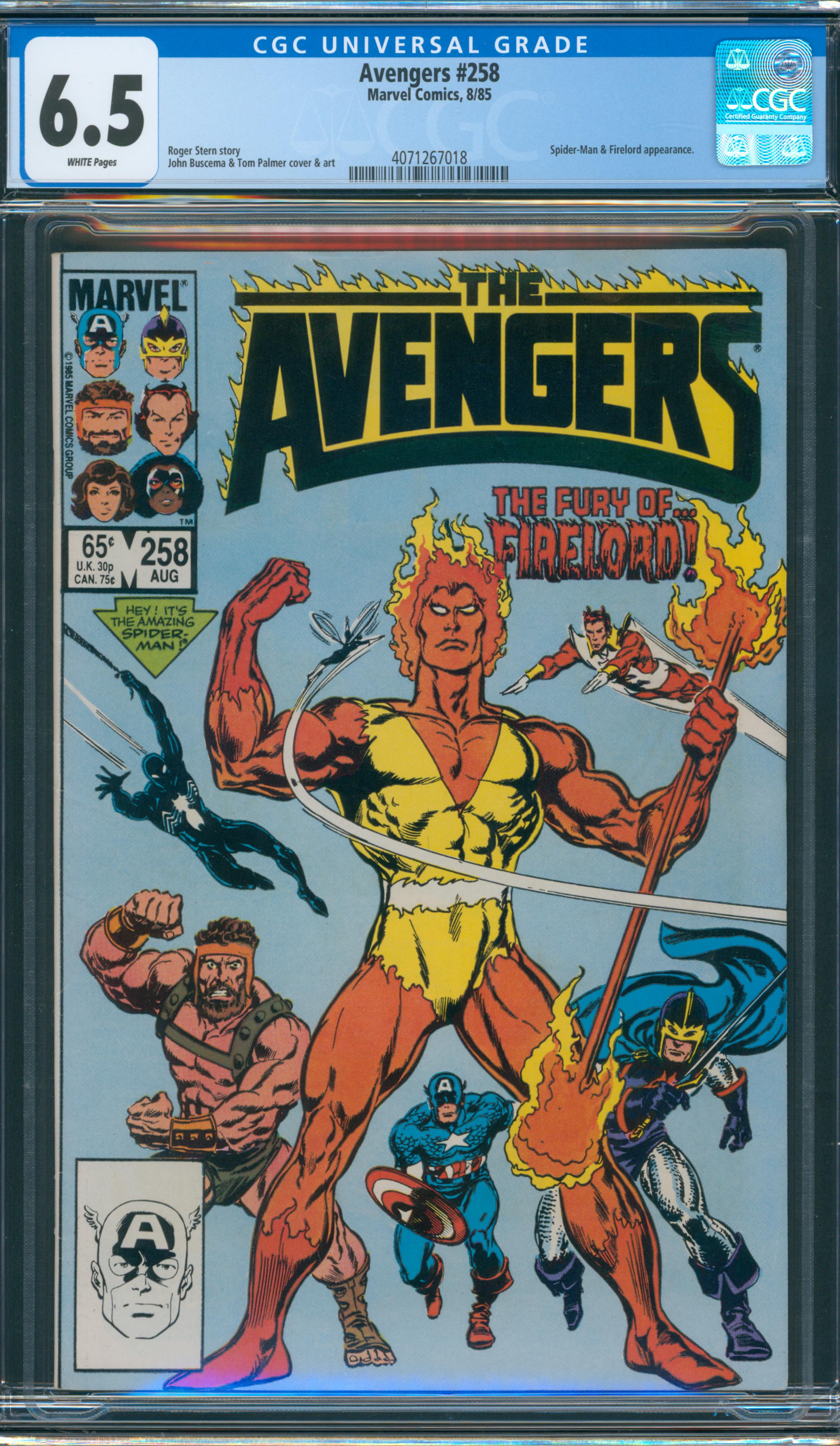 Avengers #258 CGC 6.5