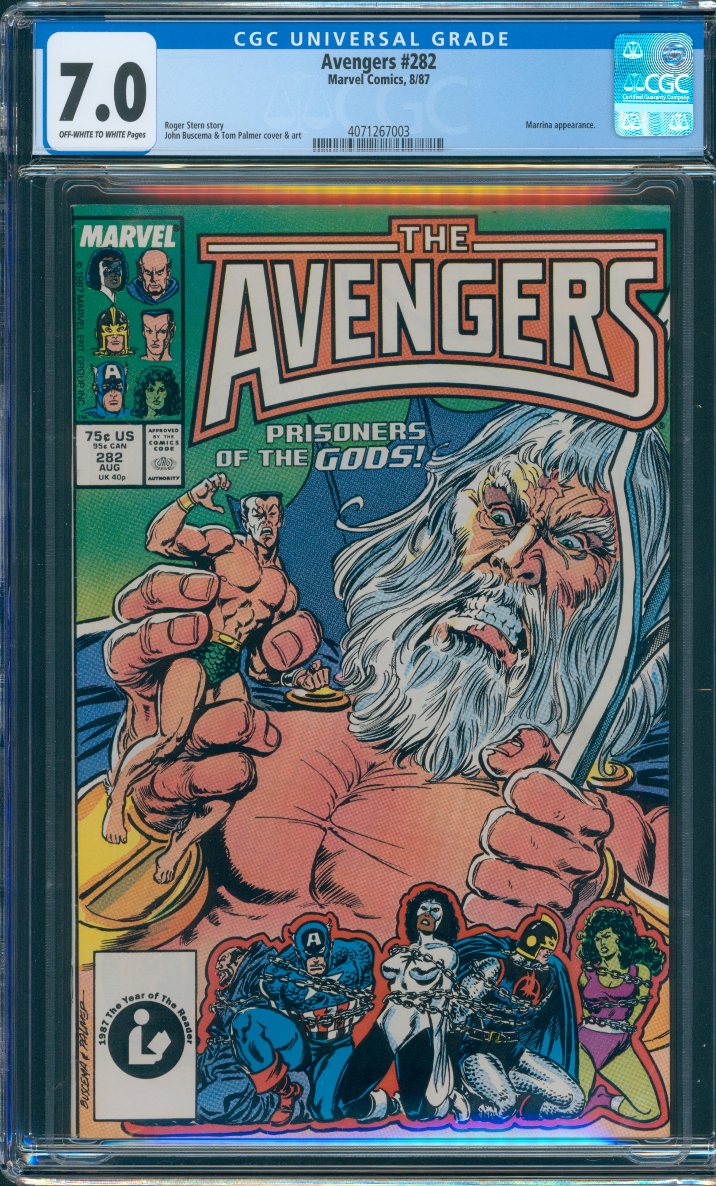 Avengers #282 CGC 7.0