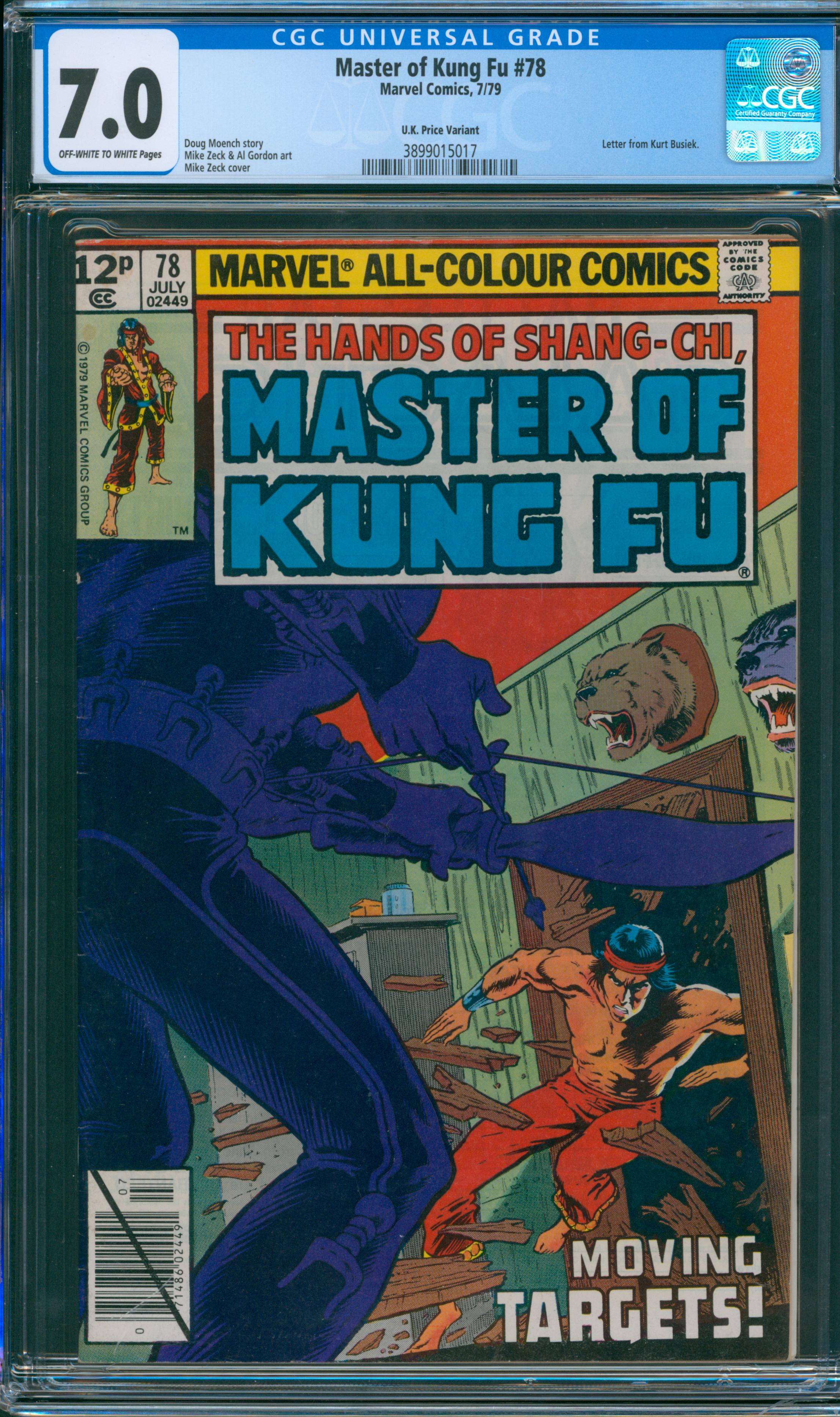 Master of Kung Fu #78 CGC 7.0