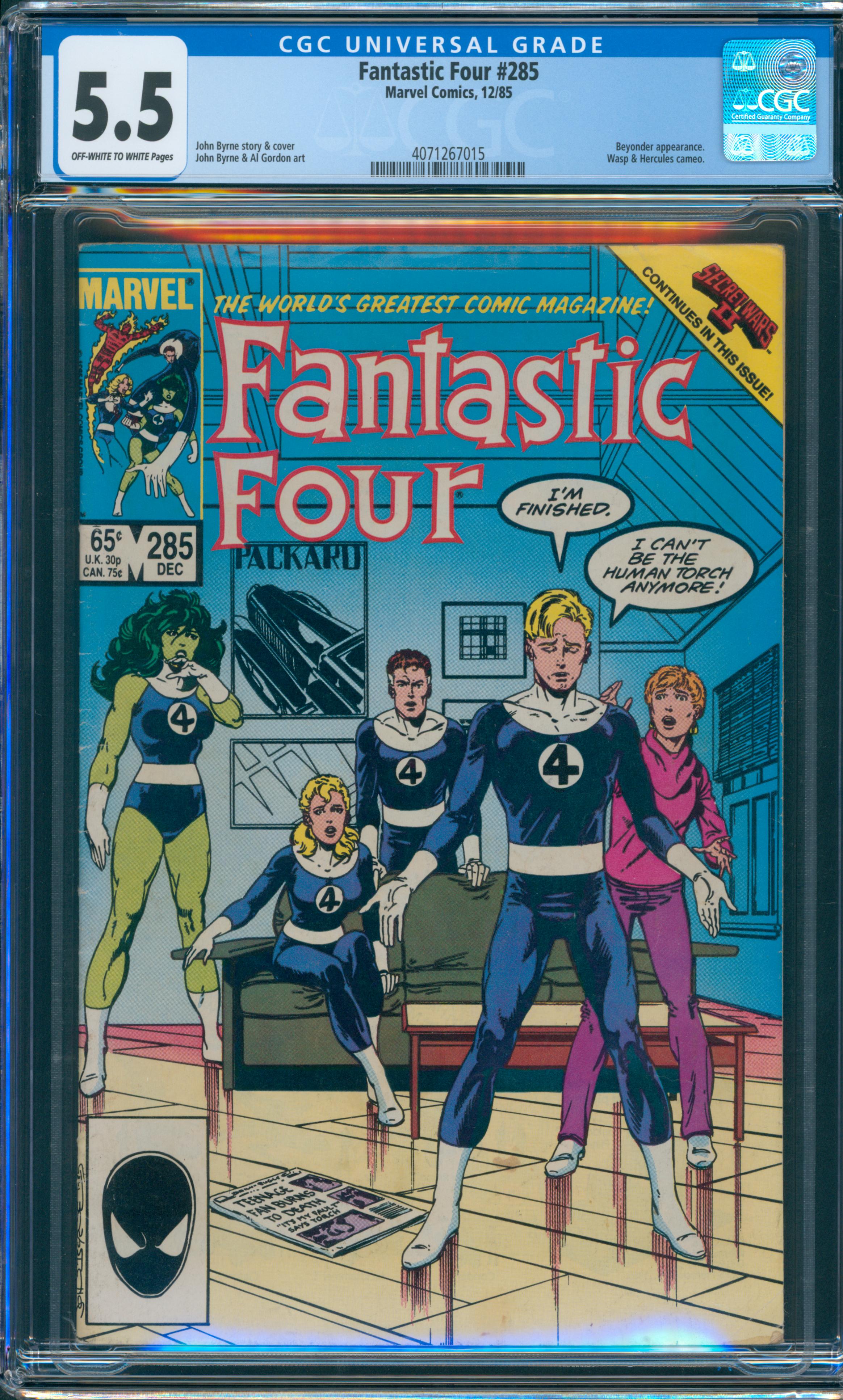 Fantastic Four #285 CGC 5.5