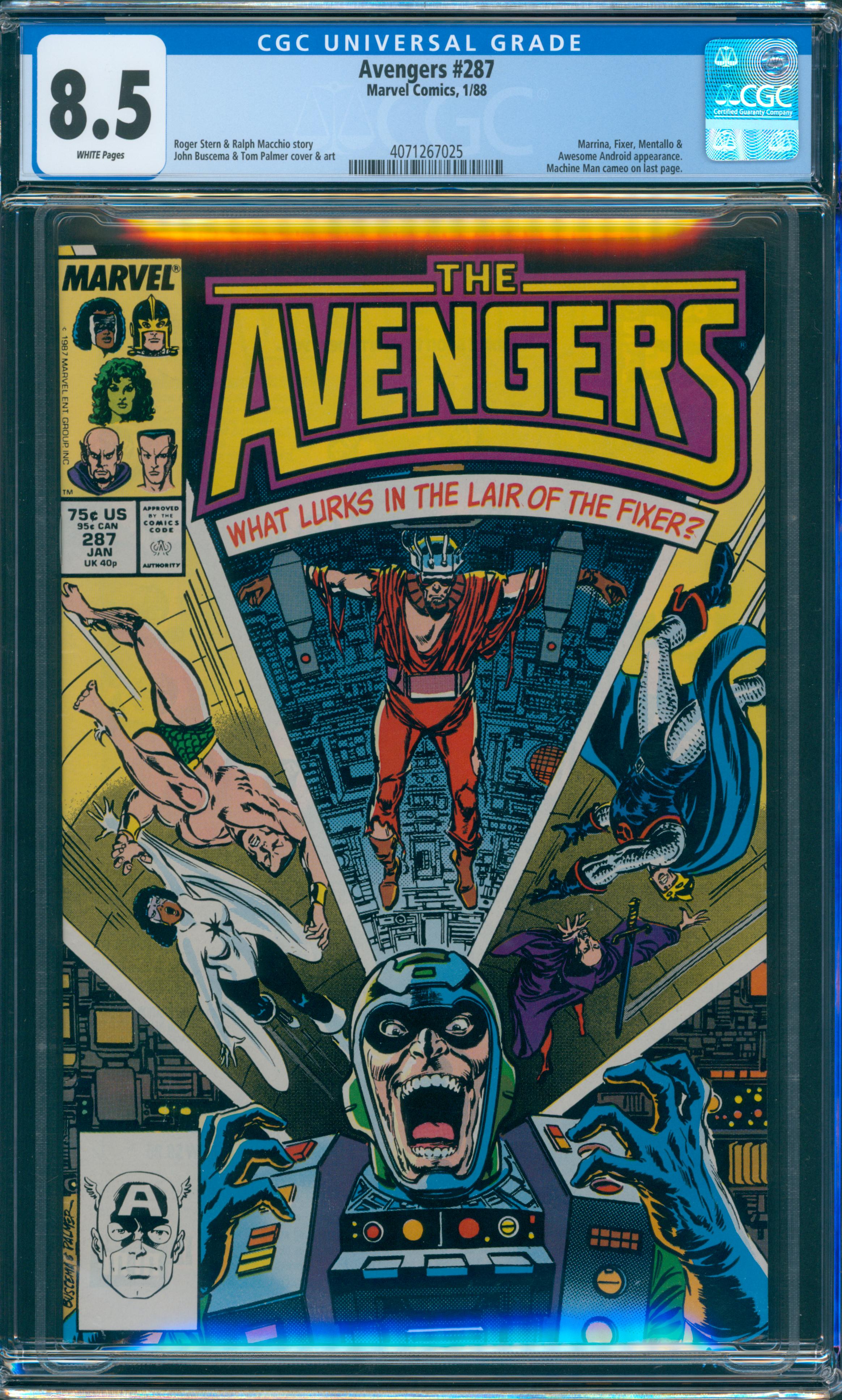 Avengers #287 CGC 8.5