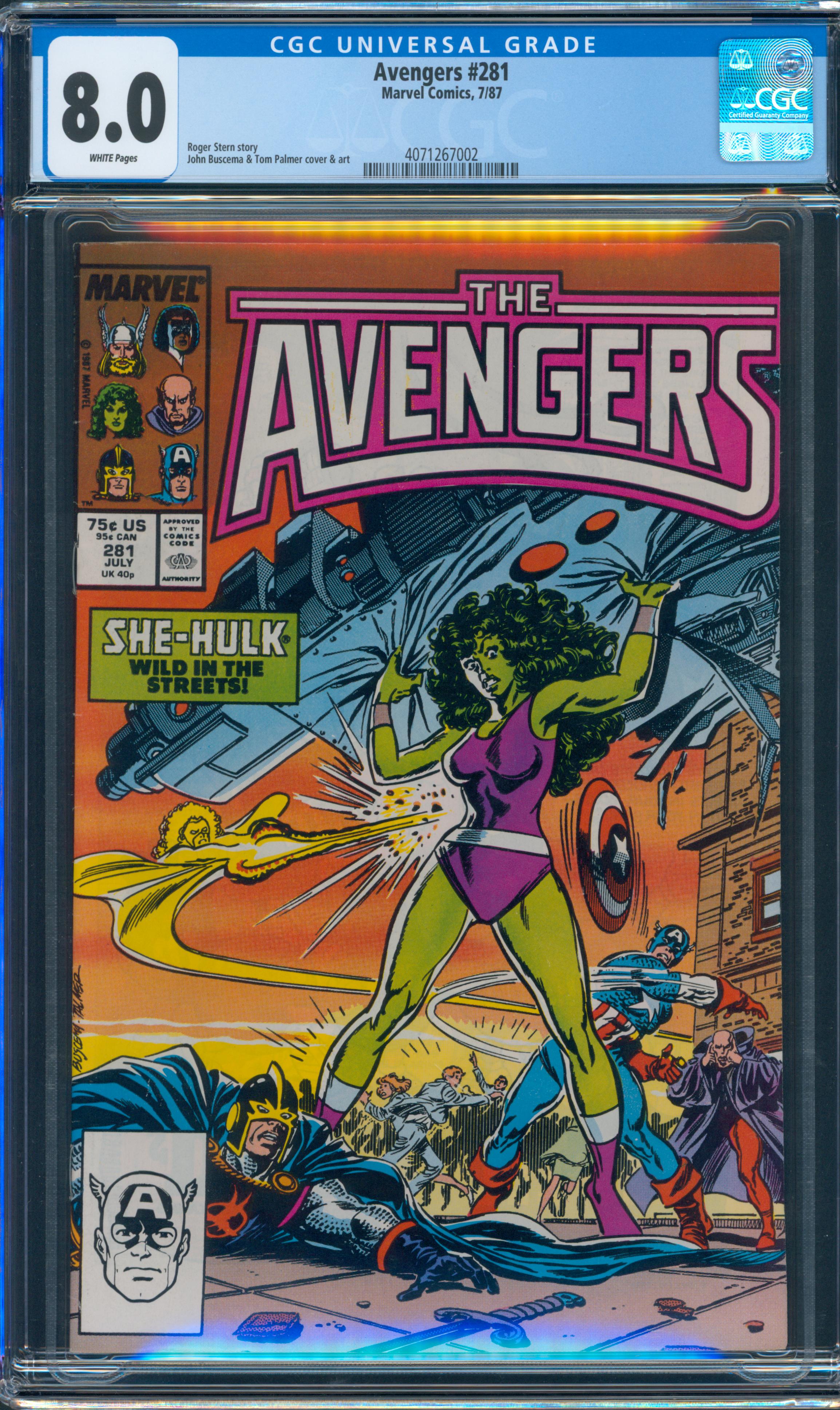 Avengers #281 CGC 8.0