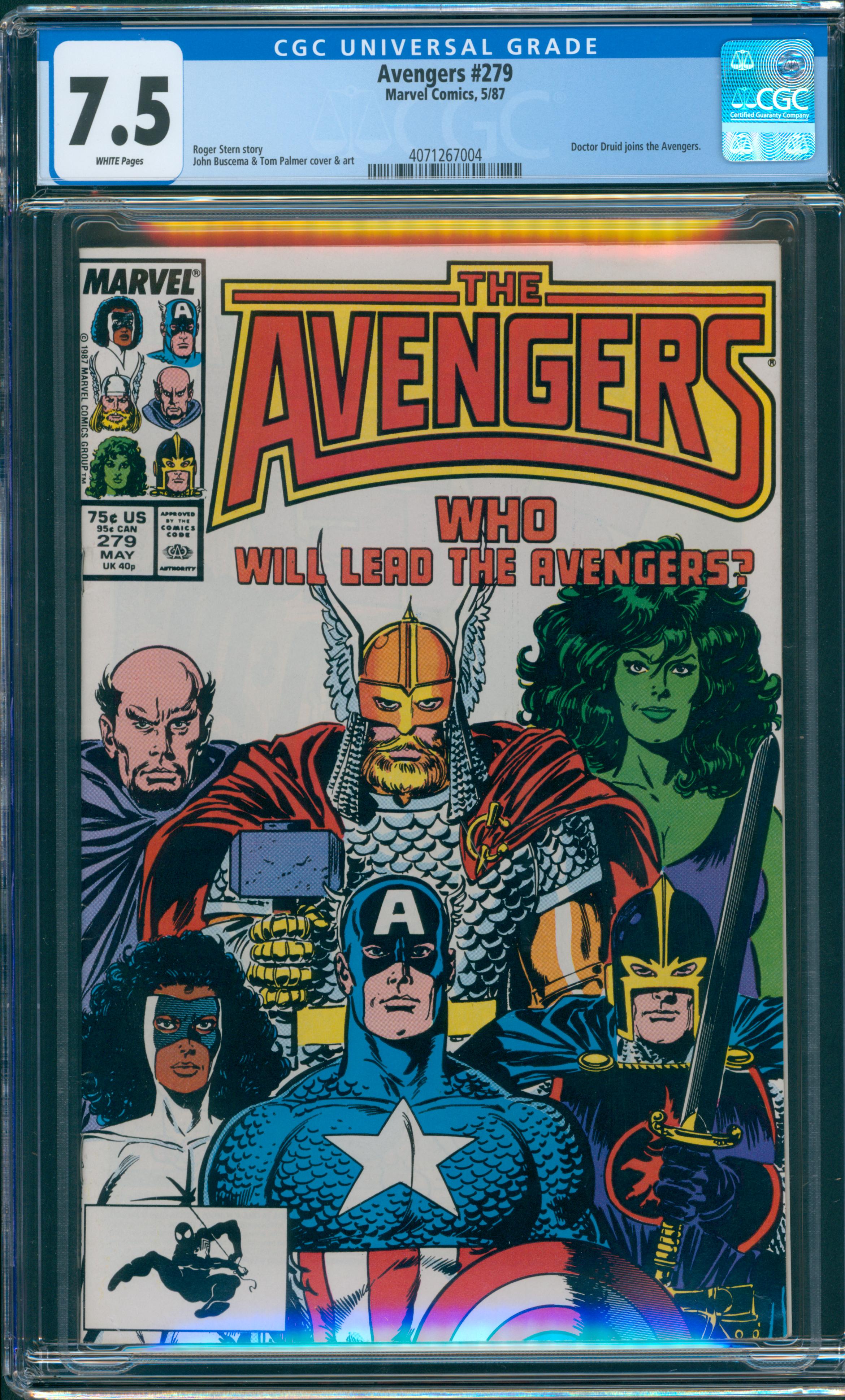 Avengers #279 CGC 7.5