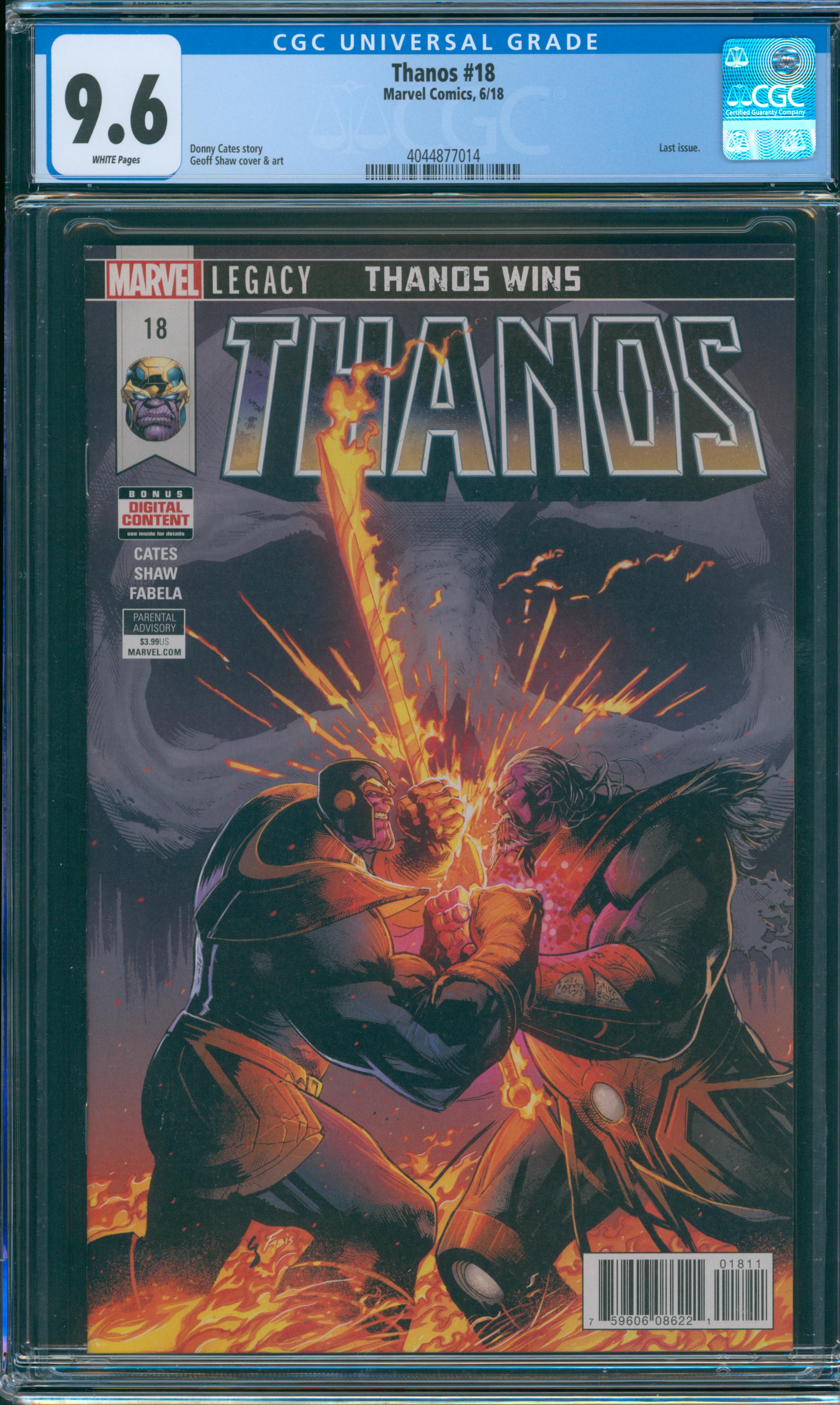 Thanos #18 CGC 9.6