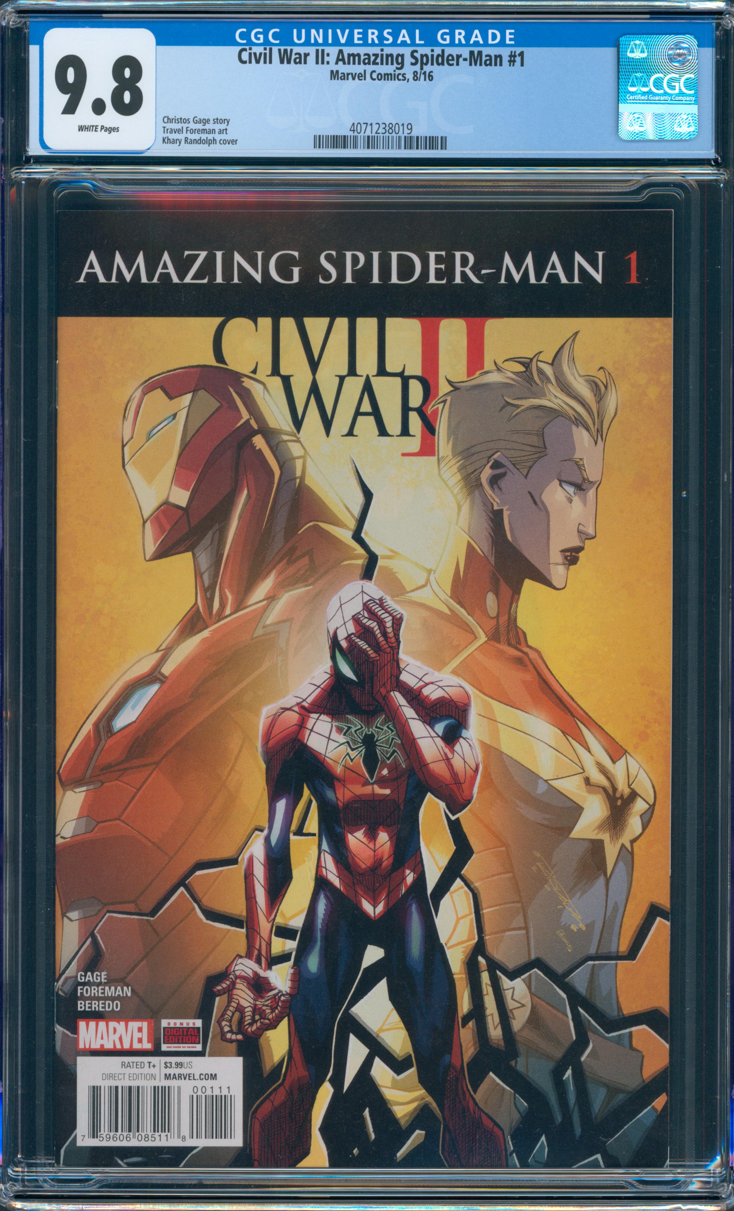 Civil War II: Amazing Spider-Man #1 CGC 9.8