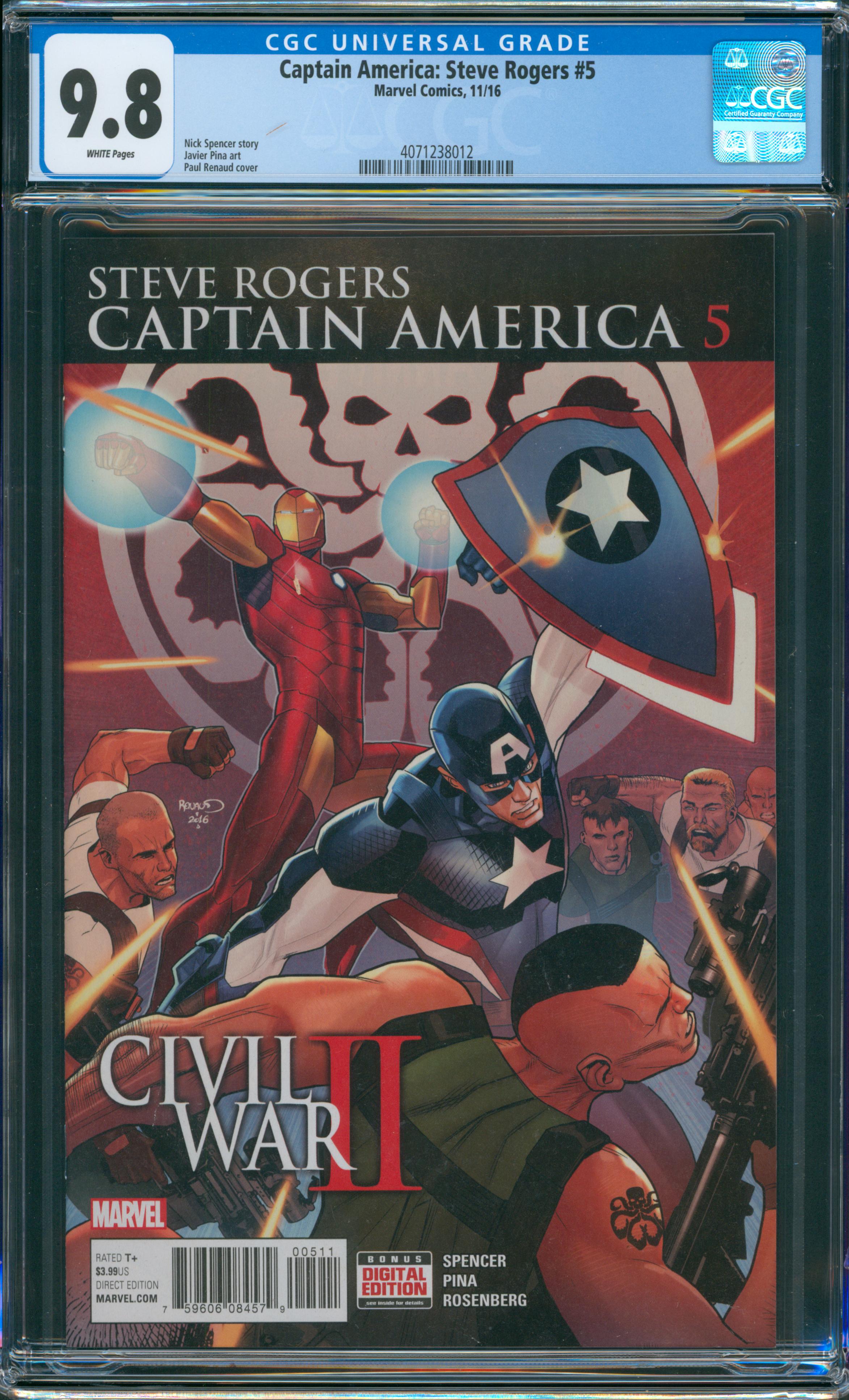 Captain America: Steve Rogers #5 CGC 9.8