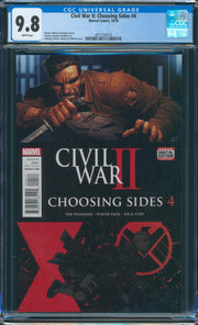 Civil War II: Choosing Sides #4 CGC 9.8