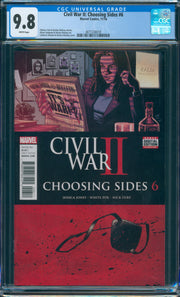 Civil War II: Choosing Sides #6 CGC 9.8