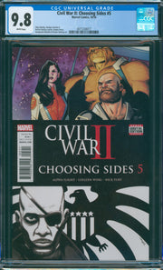 Civil War II: Choosing Sides #5 CGC 9.8