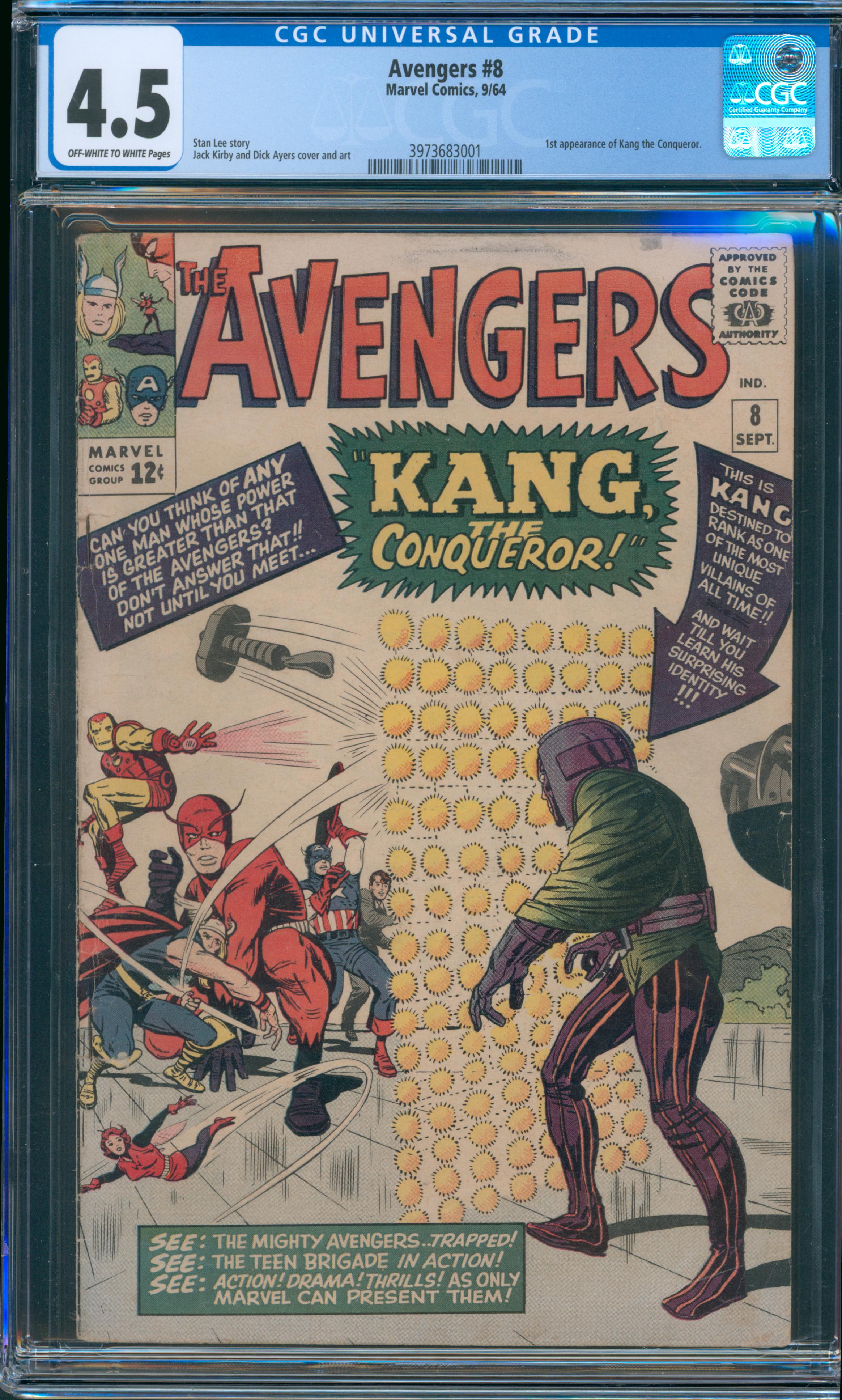Avengers #8 CGC 4.5