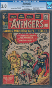 Avengers #1 CGC 3.0