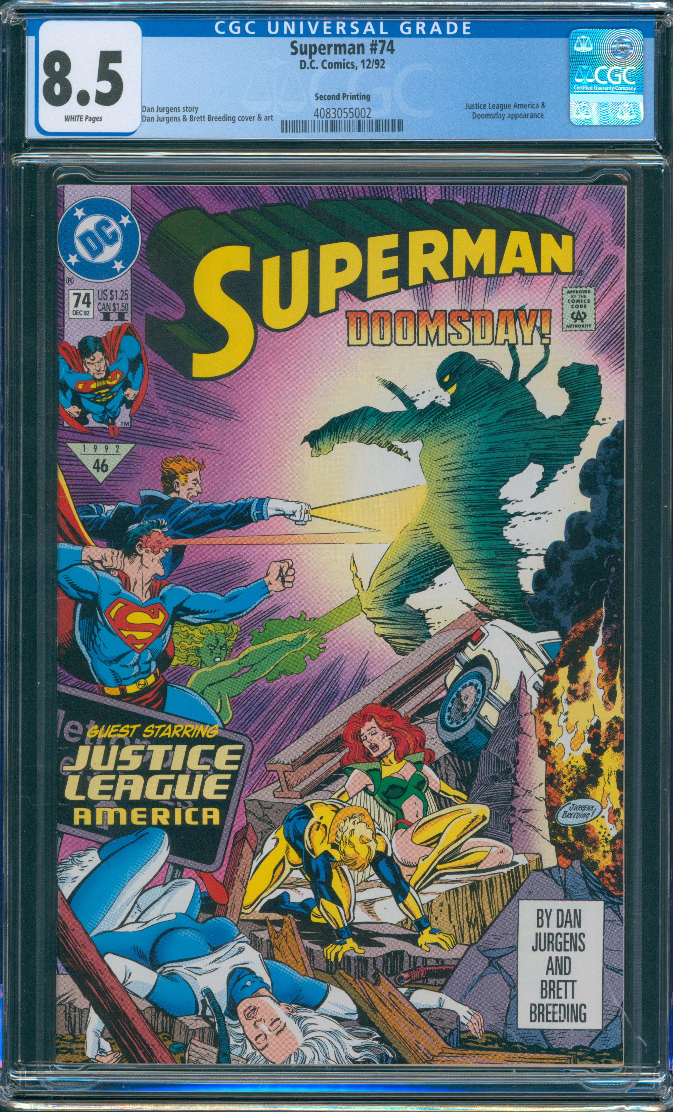 Superman #74 CGC 8.5