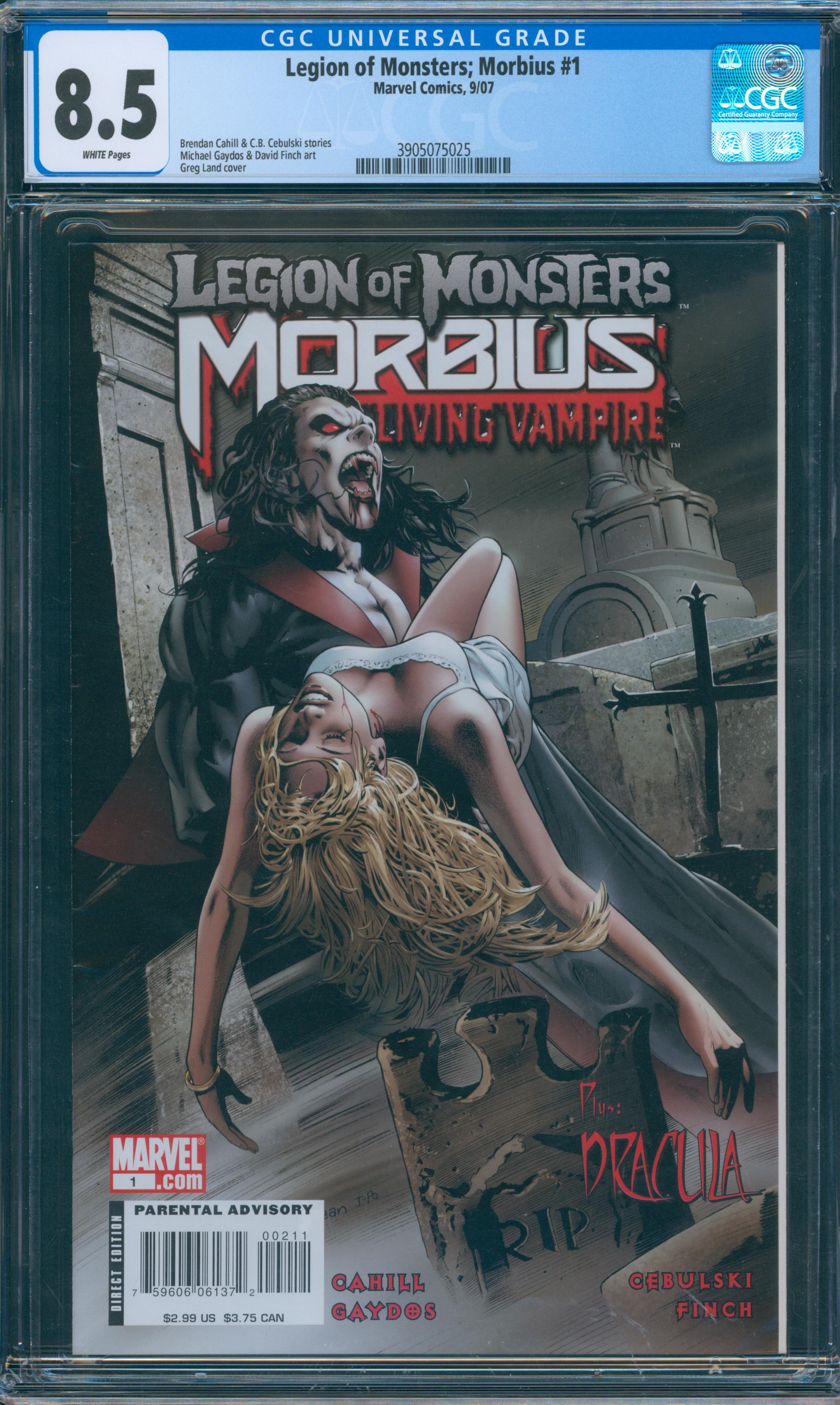 Legion of Monsters; Morbius #1 CGC 8.5