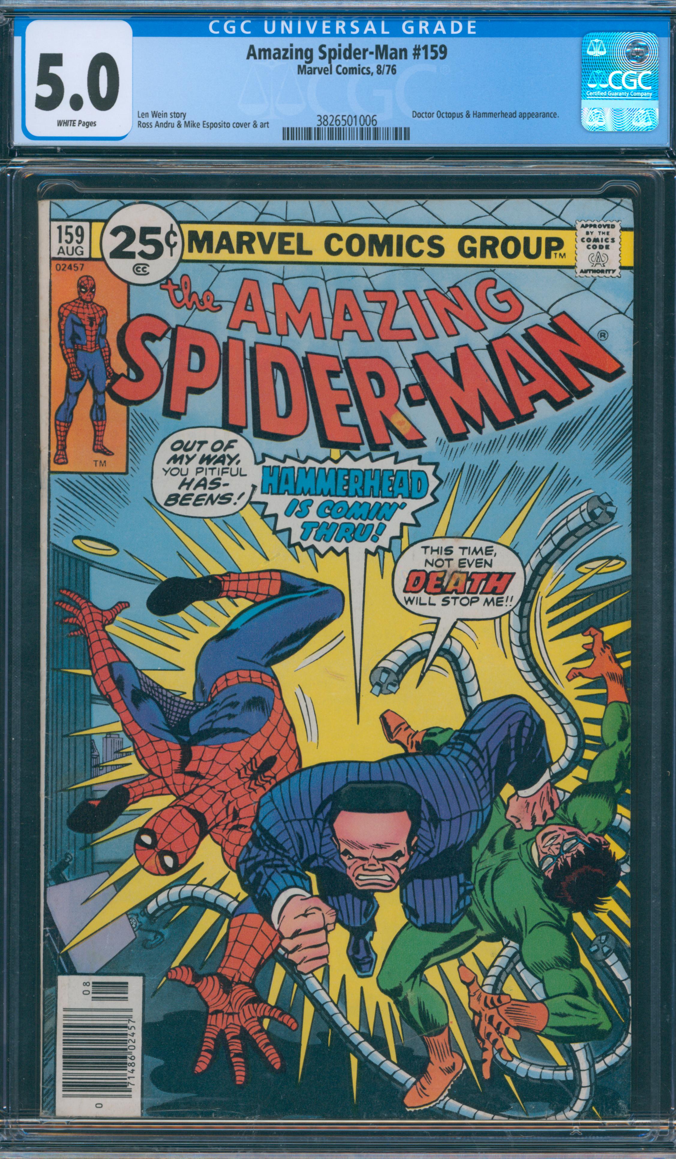 Amazing Spider-Man #159 CGC 5.0