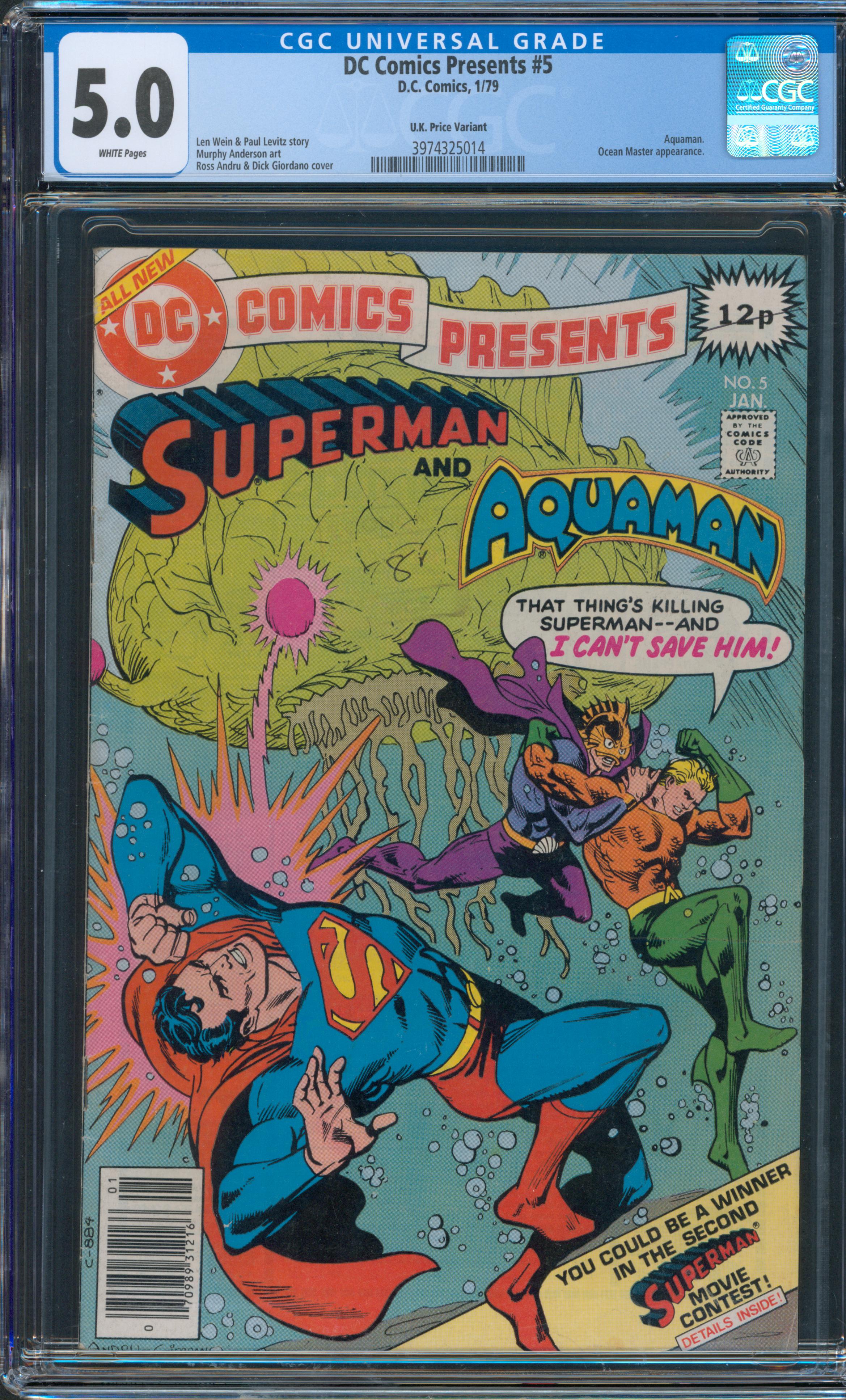 DC Comics Presents #5 CGC 5.0