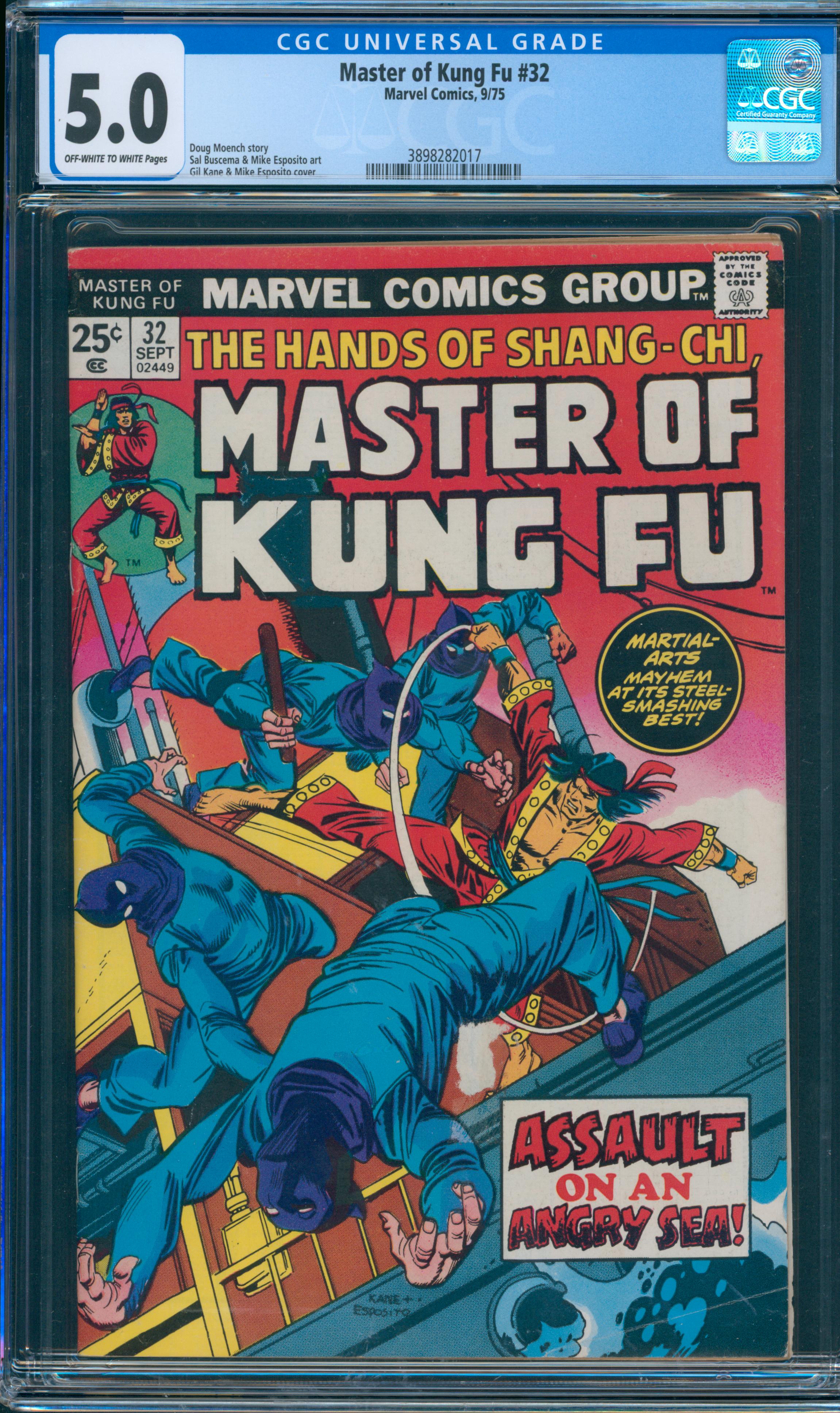 Master of Kung Fu #32 CGC 5.0