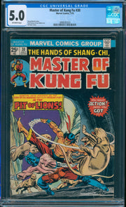 Master of Kung Fu #30 CGC 5.0