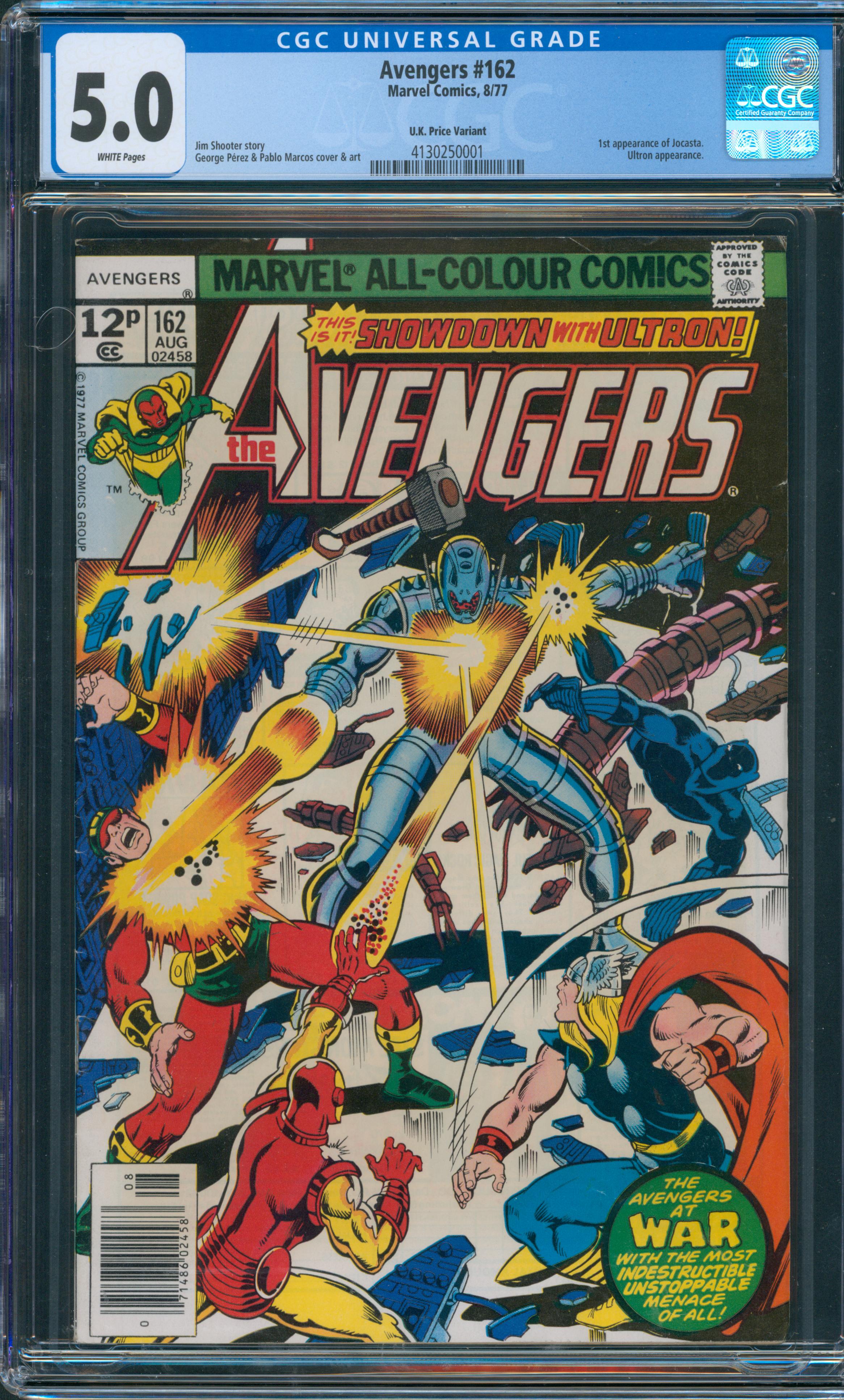 Avengers #162 CGC 5.0