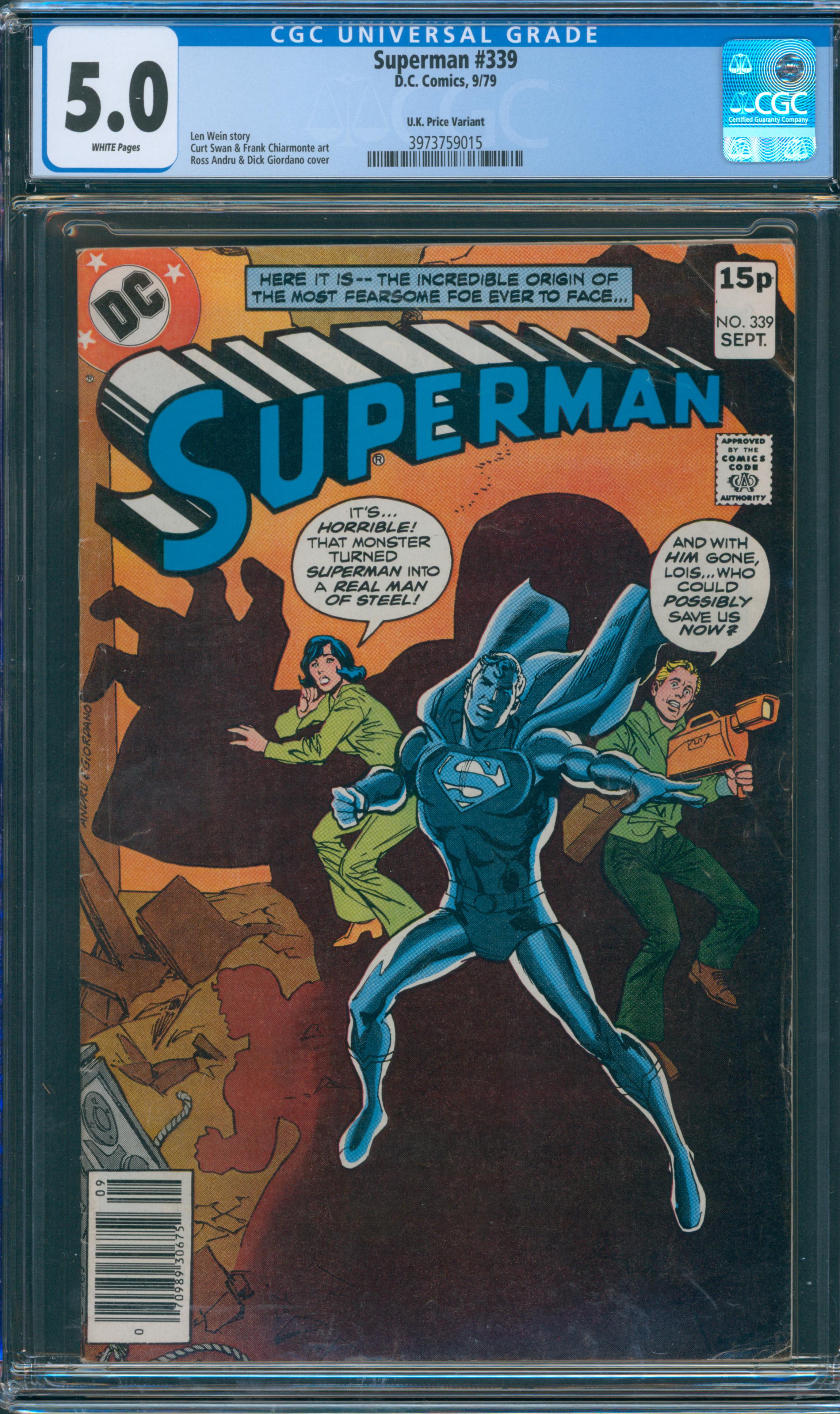 Superman #339 CGC 5.0
