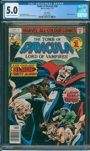 Tomb of Dracula #58 CGC 5.0