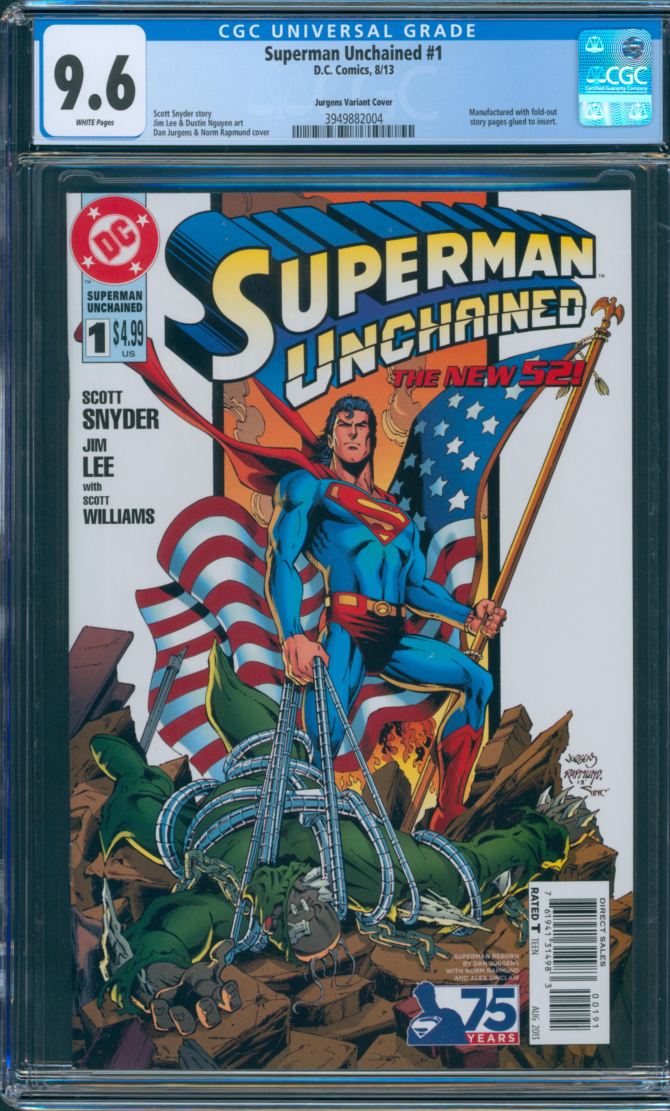 Superman Unchained #1 CGC 9.6