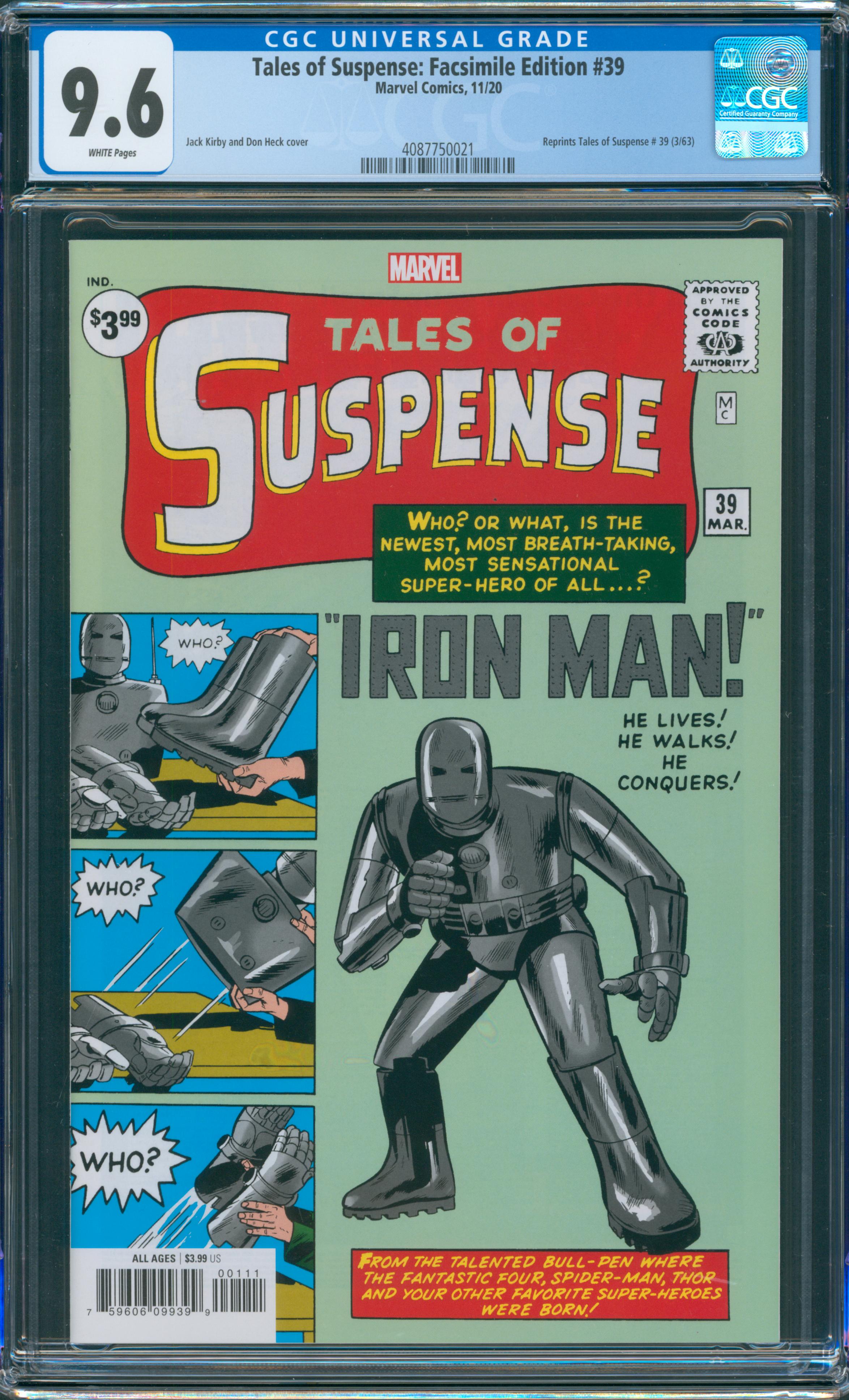 Tales of Suspense: Facsimile Edition #39 CGC 9.6