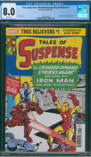 True Believers: Introducing the Black Widow #1 CGC 8.0