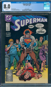 Superman #25 CGC 8.0