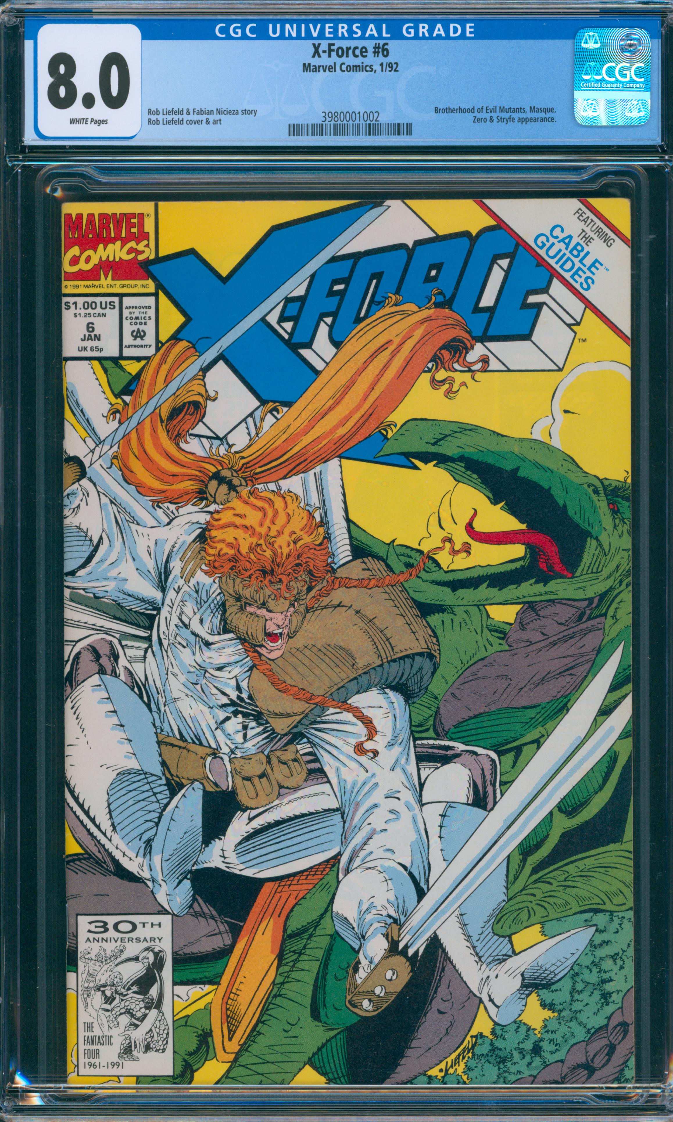 X-Force #6 CGC 8.0