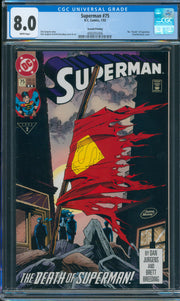 Superman #75 CGC 8.0