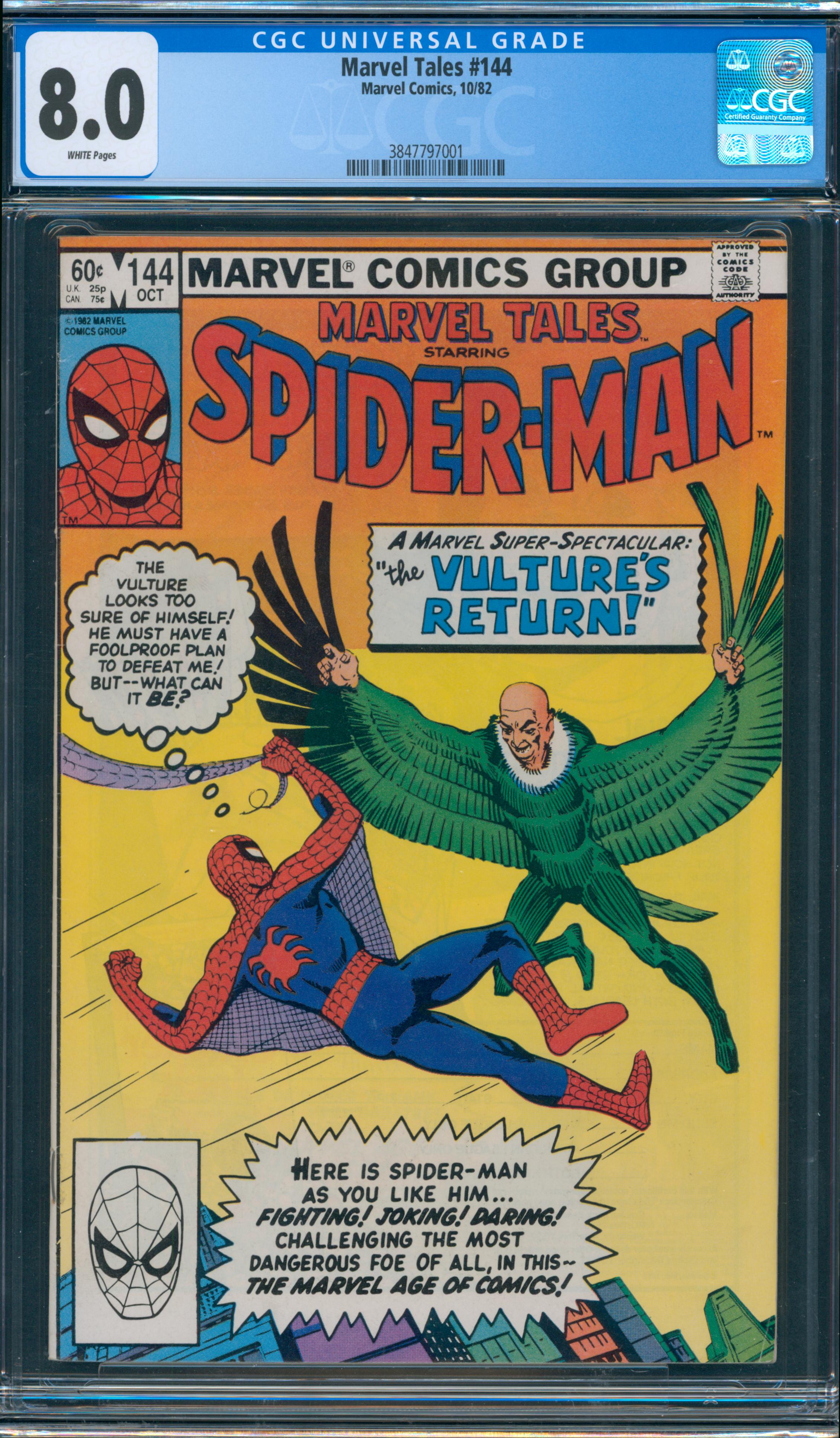 Marvel Tales #144 CGC 8.0