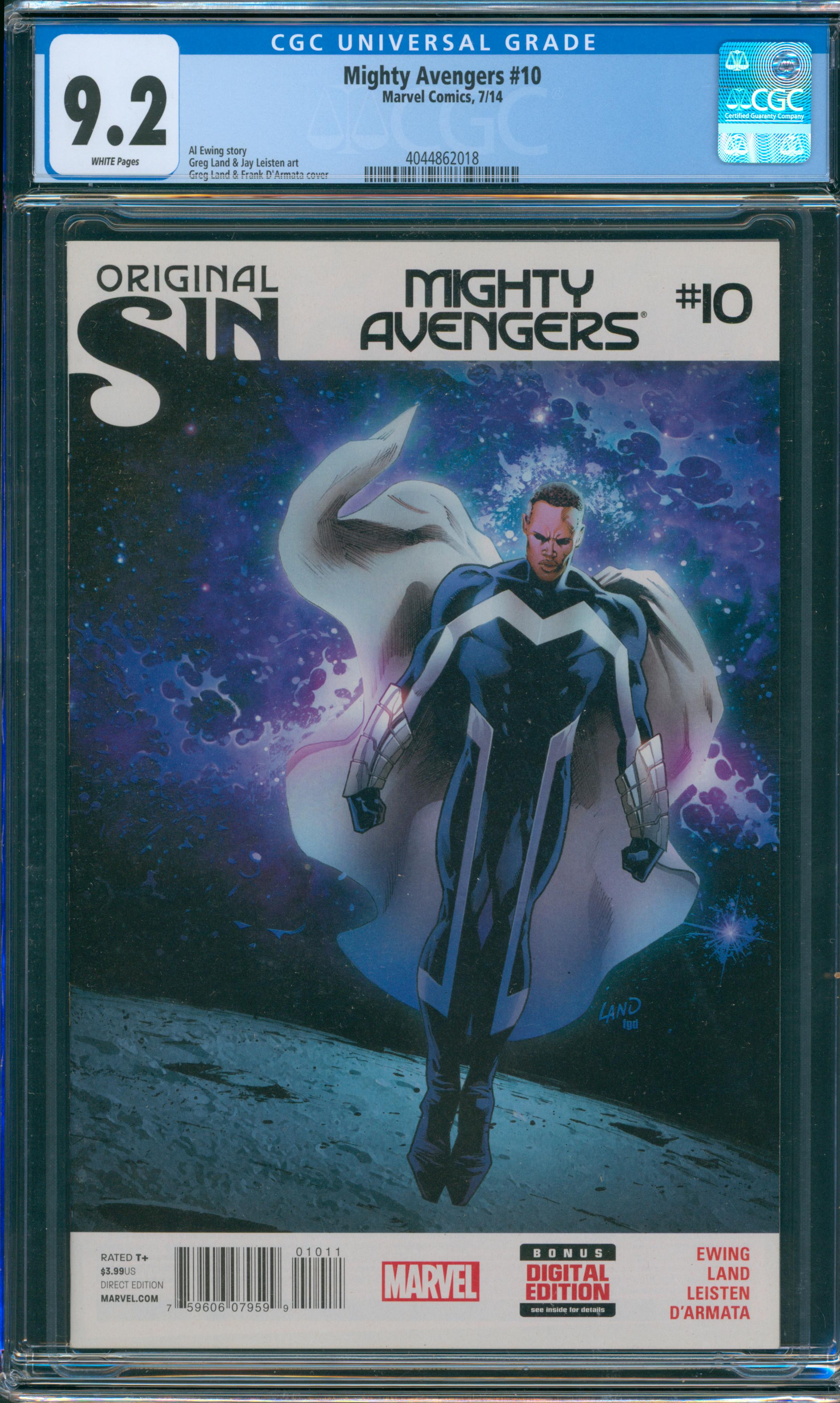 Mighty Avengers #10 CGC 9.2