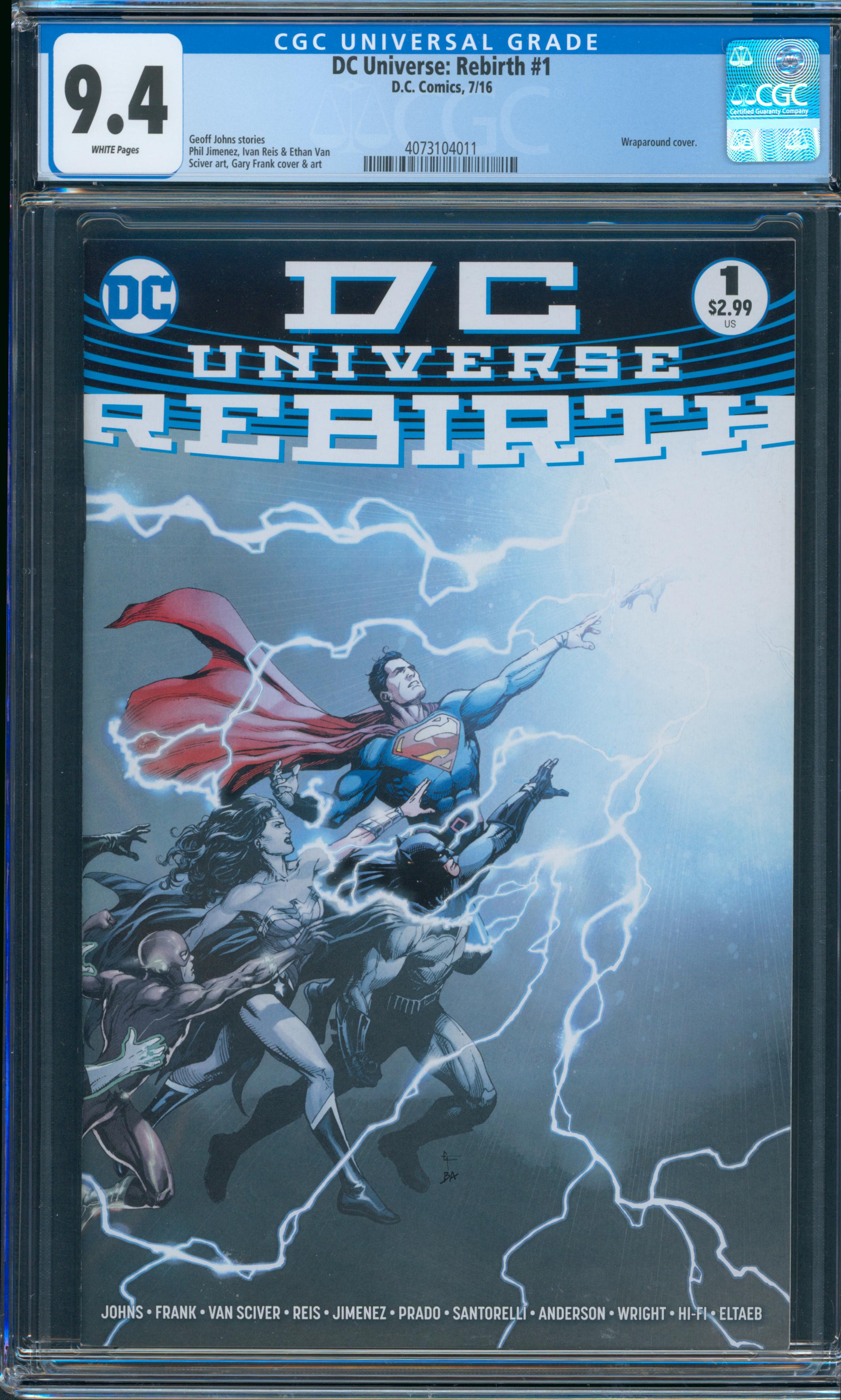 DC Universe: Rebirth #1 CGC 9.0