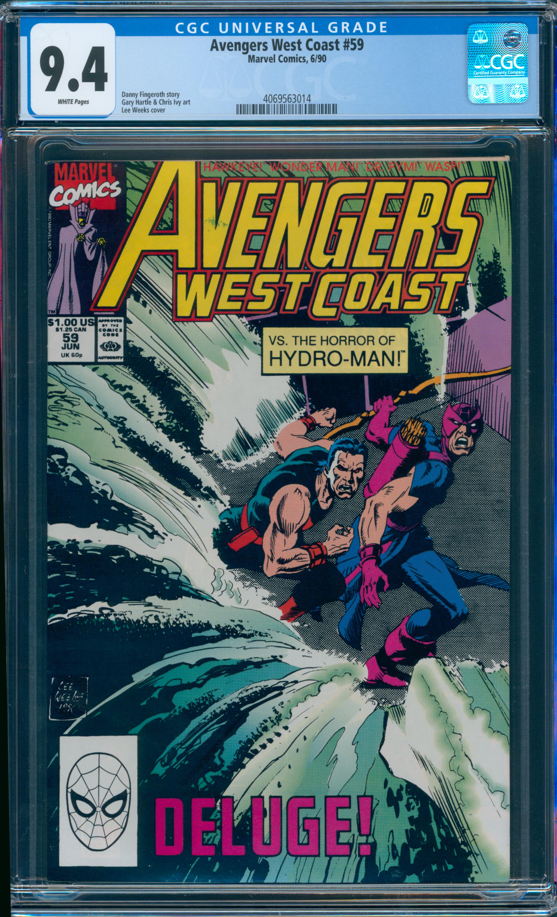 Avengers West Coast #59 CGC 9.4