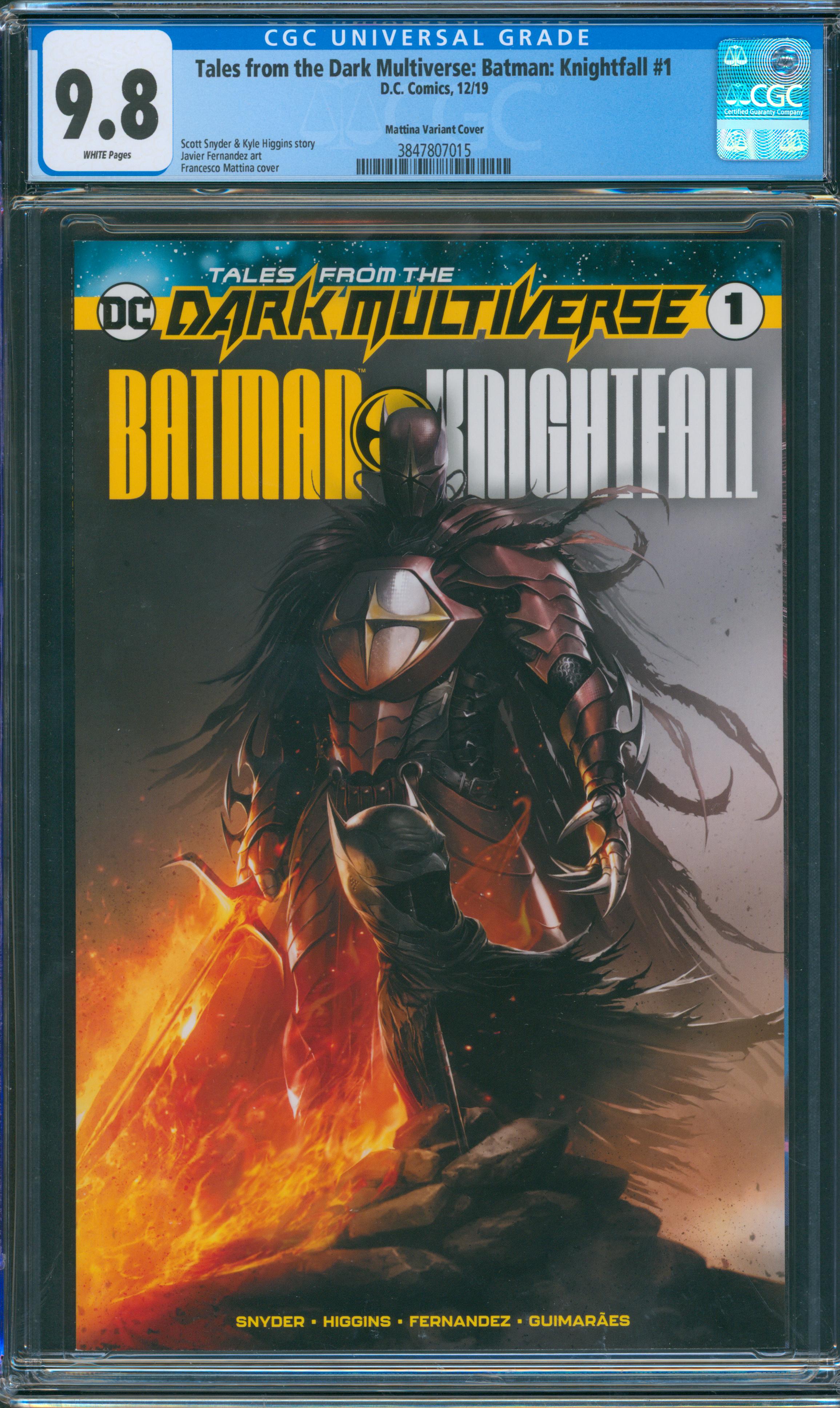 Tales from the Dark Multiverse: Batman: Knightfall #1 CGC 9.8