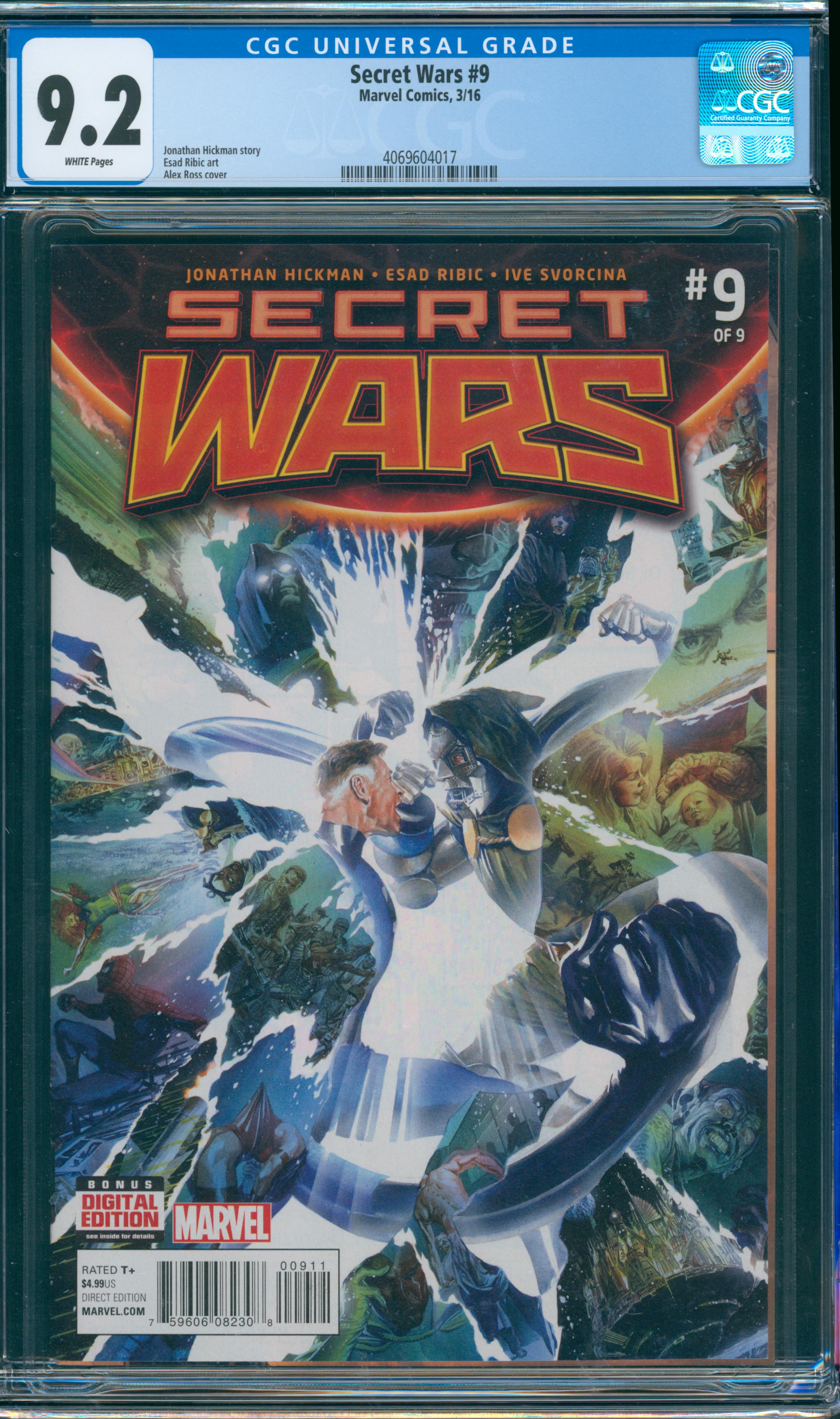 Secret Wars #9 CGC 9.2