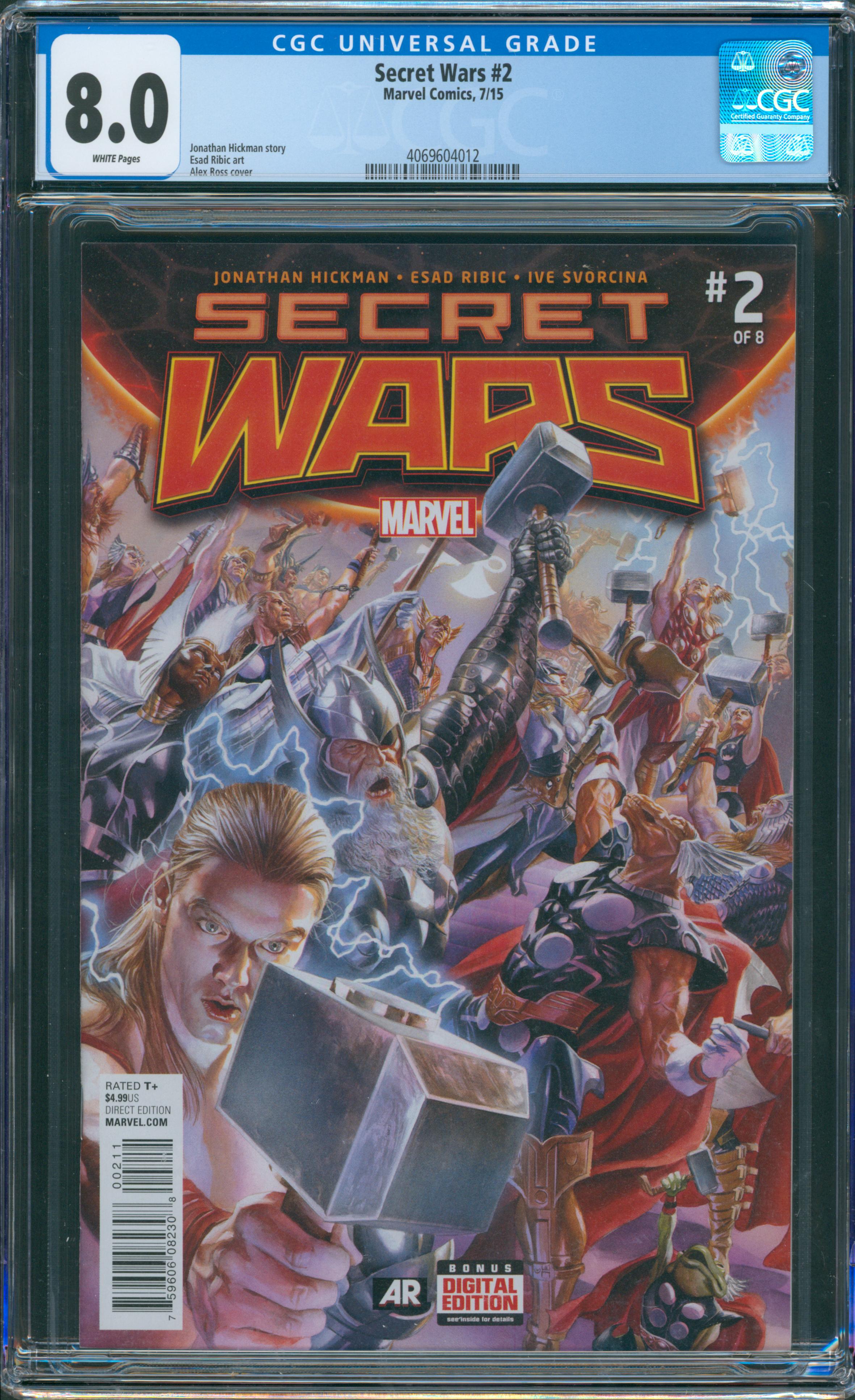 Secret Wars #2 CGC 8.0