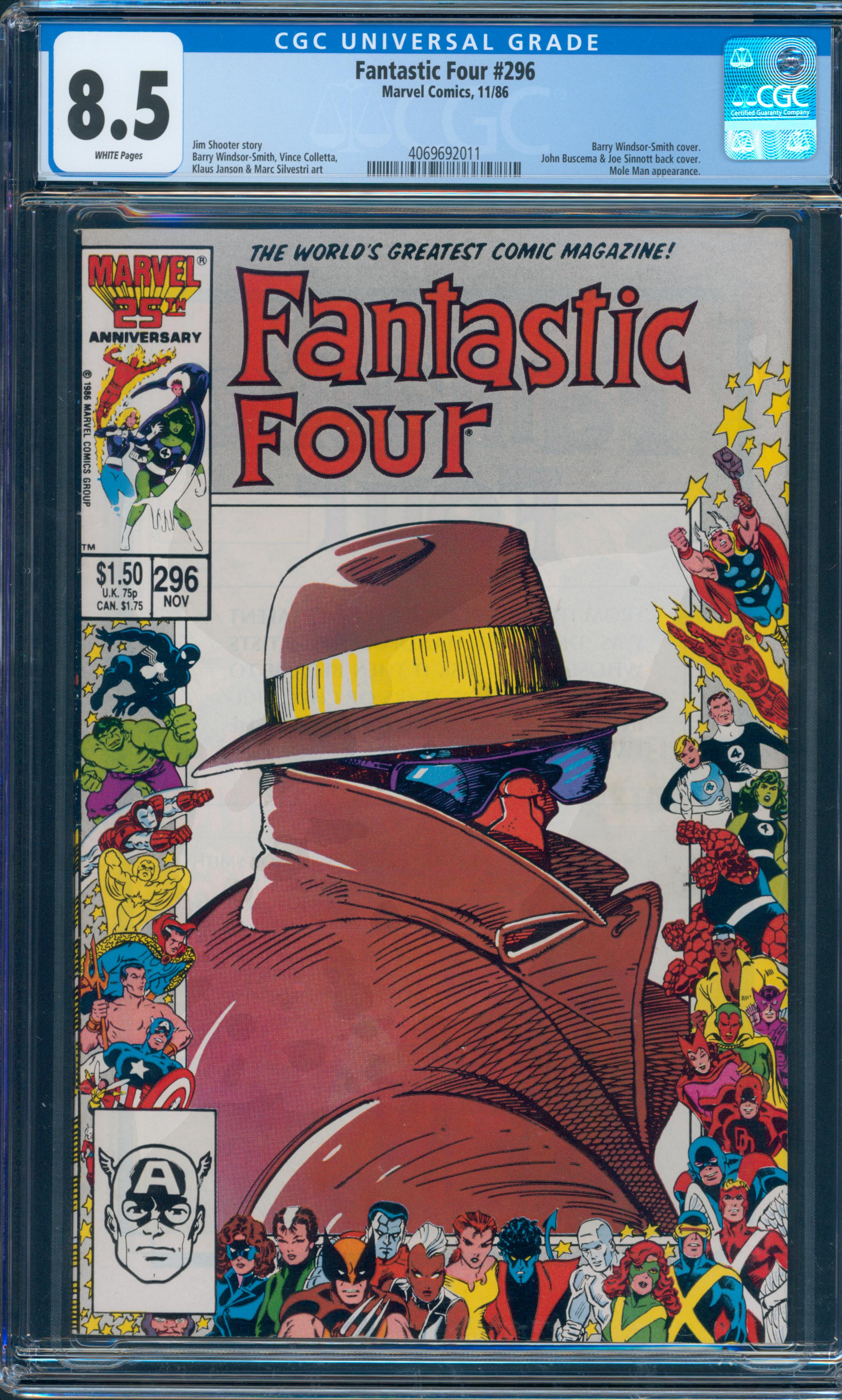 Fantastic Four #296 CGC 8.5